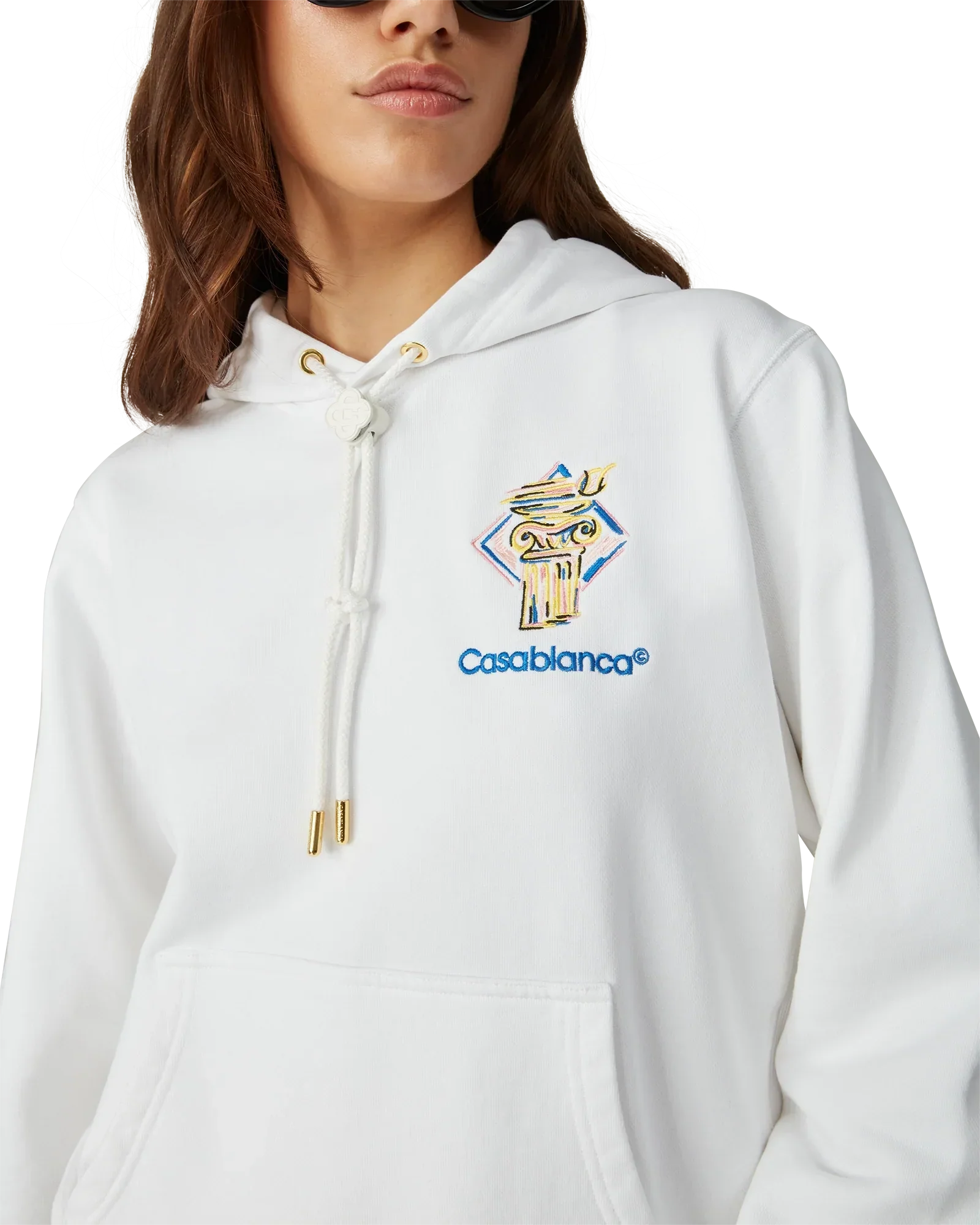 Diamond Column Hooded Sweatshirt | Casablanca Paris | Image 5