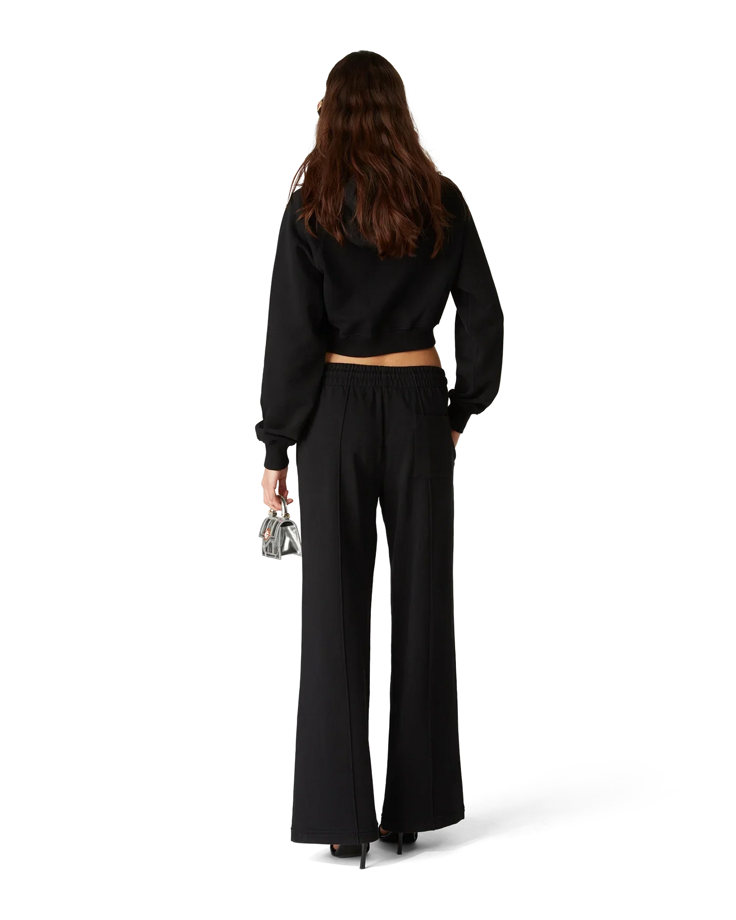 Pearl Diamond Cropped Hooded Sweatshirt | Casablanca Paris | Image 3