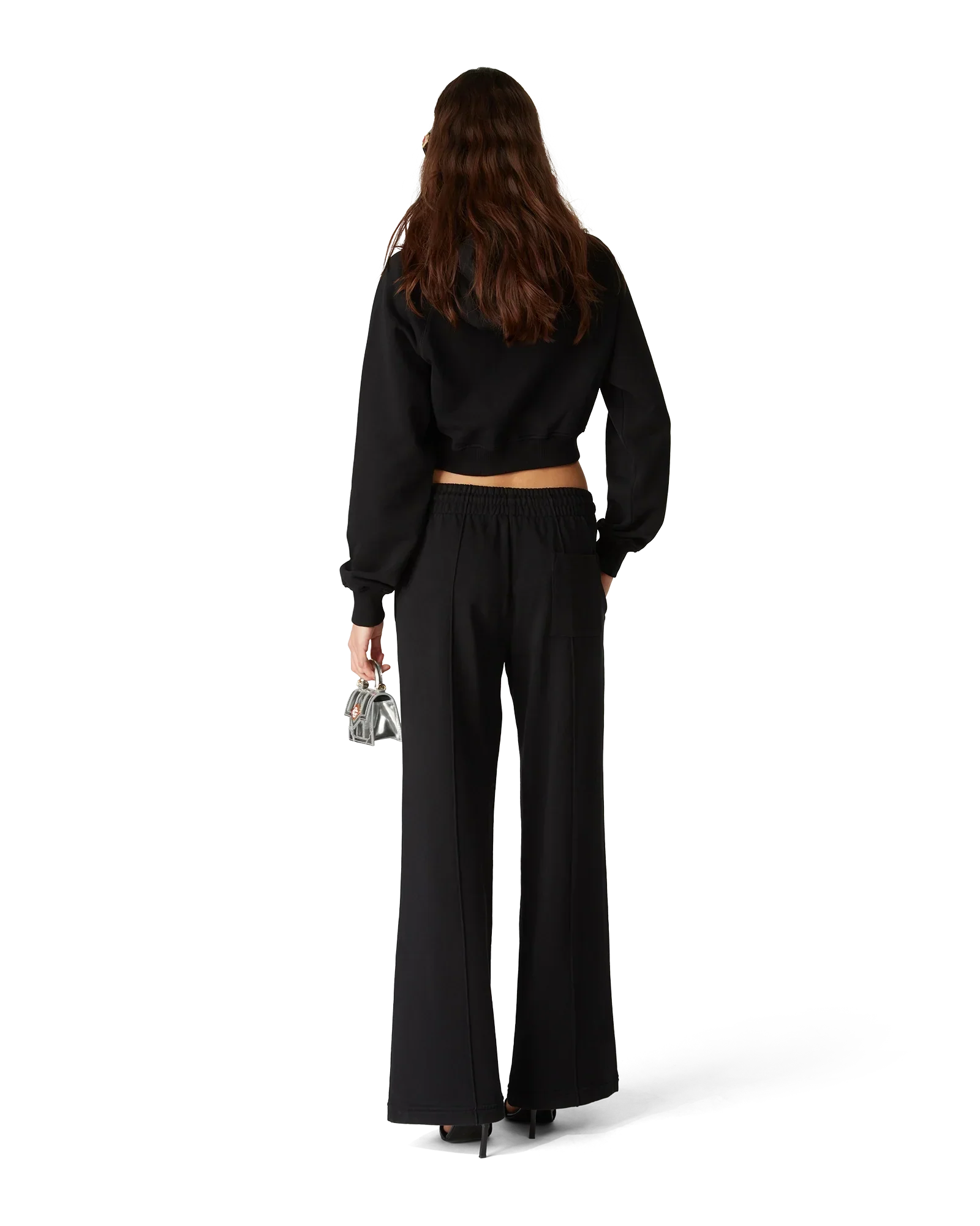 Pearl Diamond Cropped Hooded Sweatshirt | Casablanca Paris | Image 3