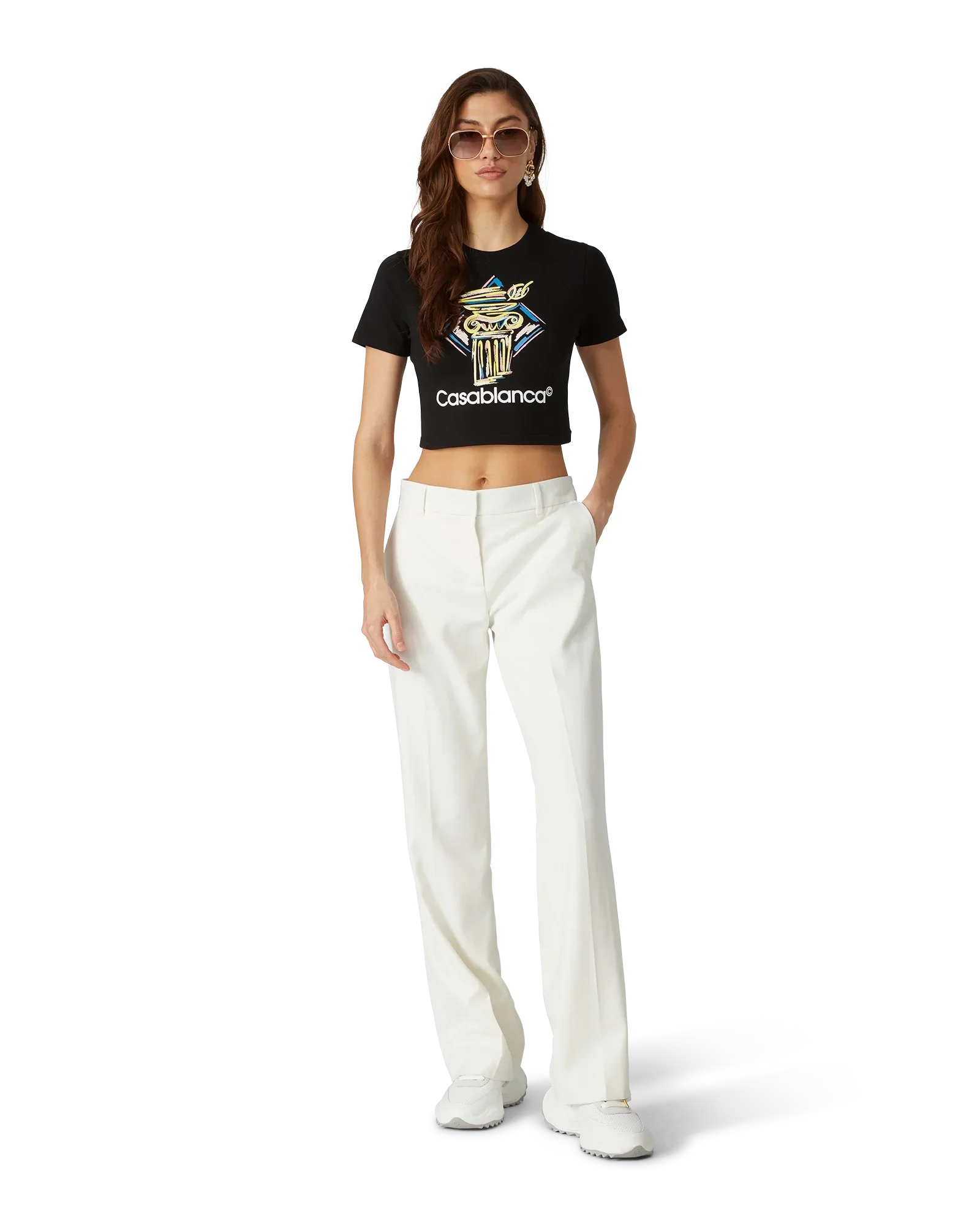 Diamond Column Baby Short Sleeve T-Shirt | Casablanca Paris | Image 2