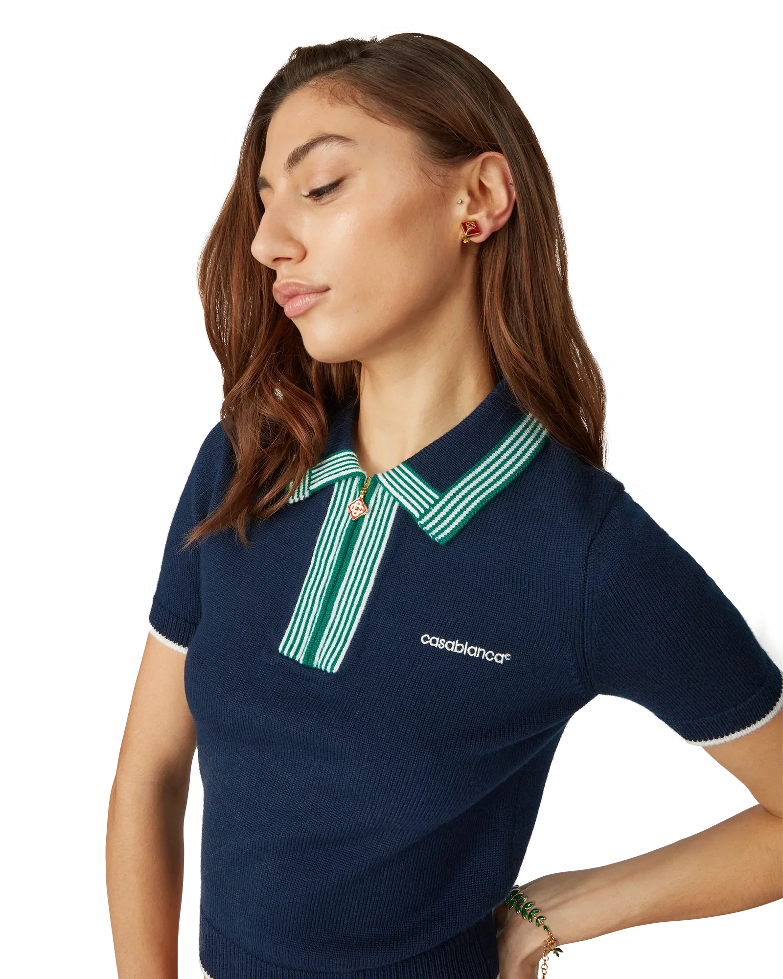 Knit Tennis Polo Shirt | Casablanca Paris | Image 5