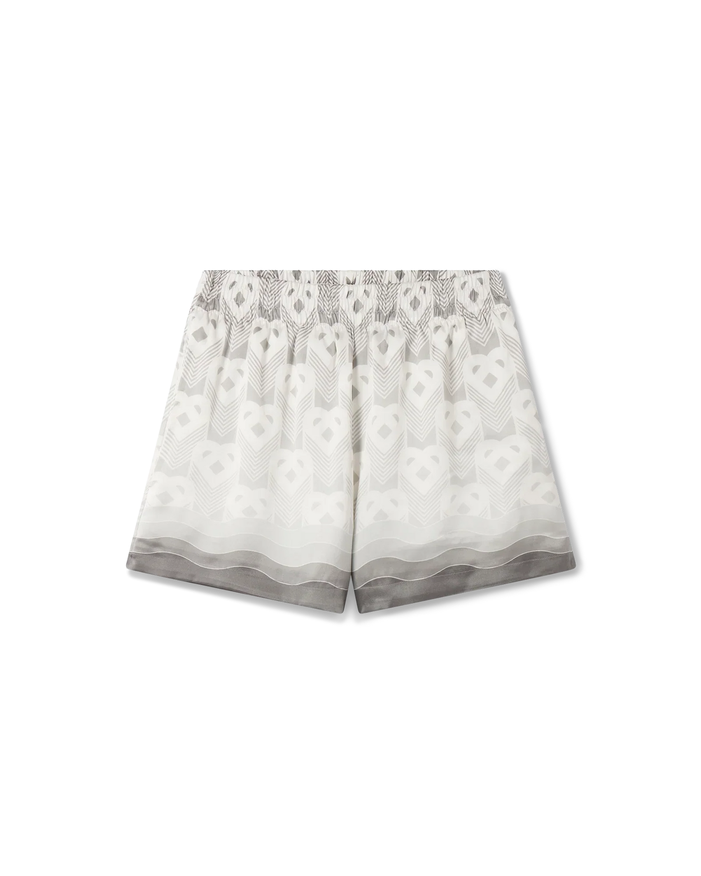 Gradient Heart Monogram Silk Shorts | Casablanca Paris | Image 1