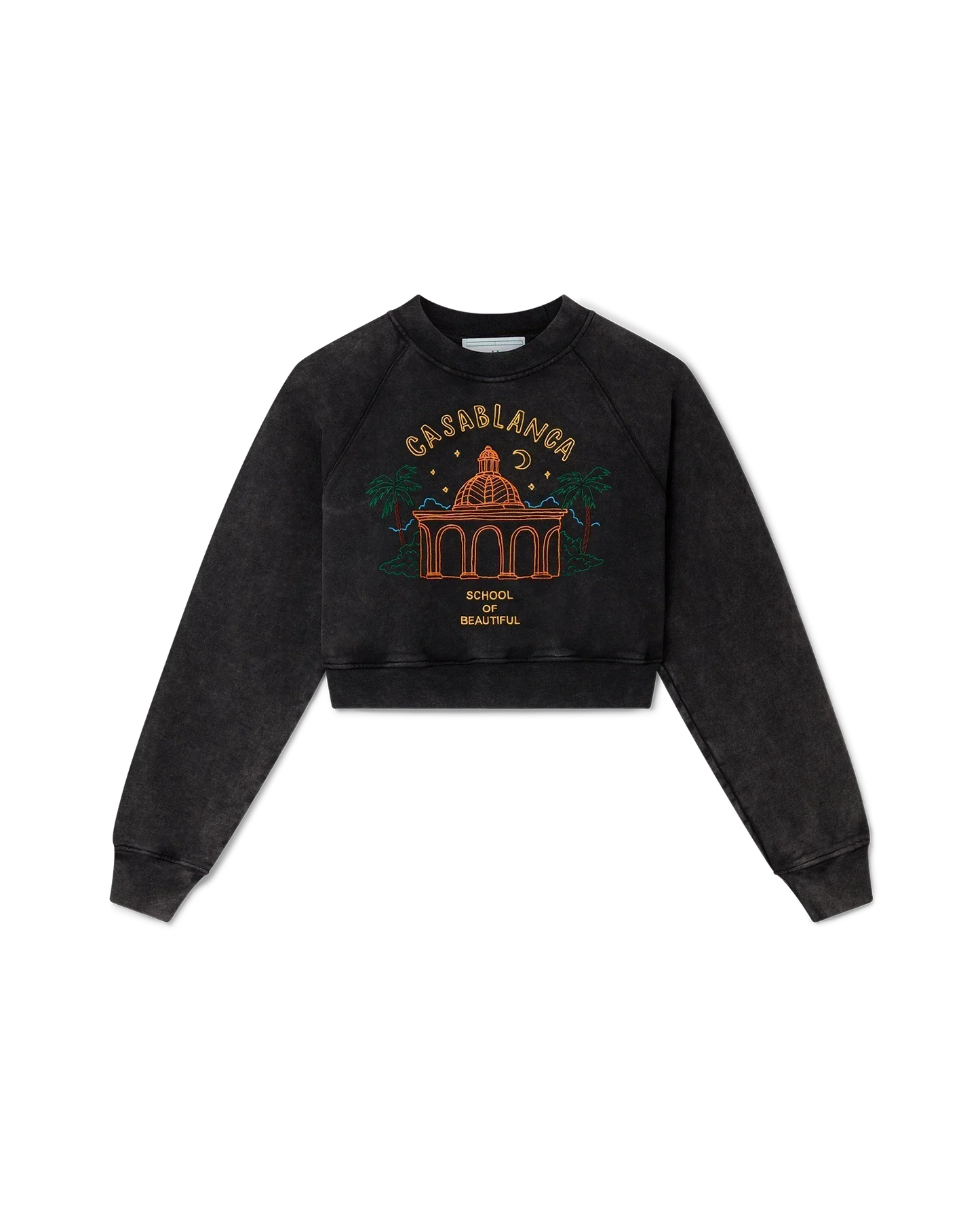School of Beautiful Cropped Sweatshirt | Casablanca Paris | Image 1