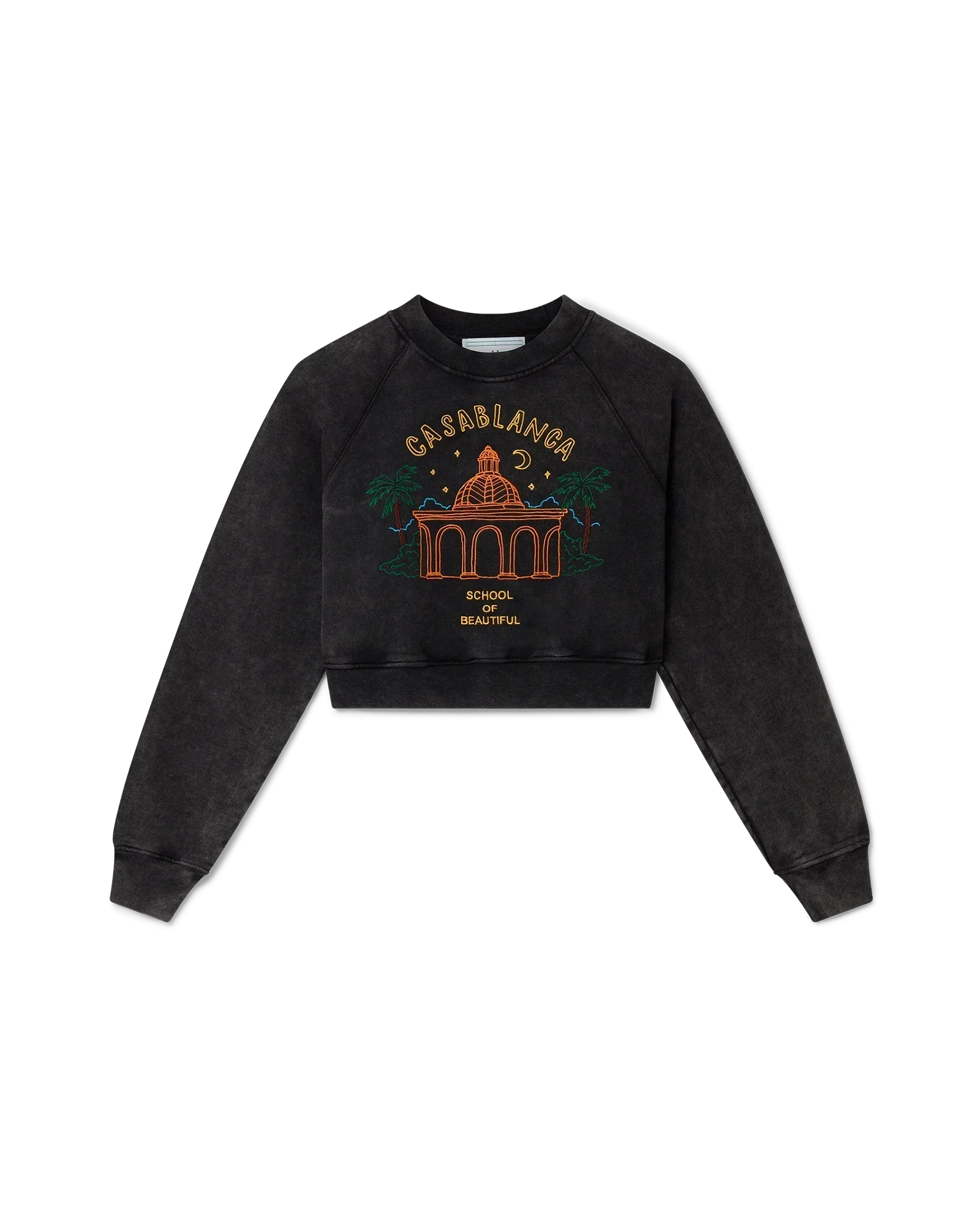 School of Beautiful Cropped Sweatshirt | Casablanca Paris | Image 1
