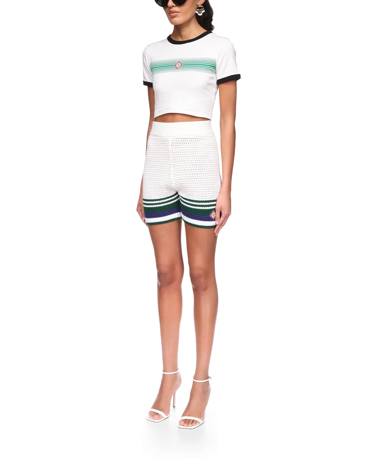 Tennis Crochet Shorts | Casablanca Paris | Image 3