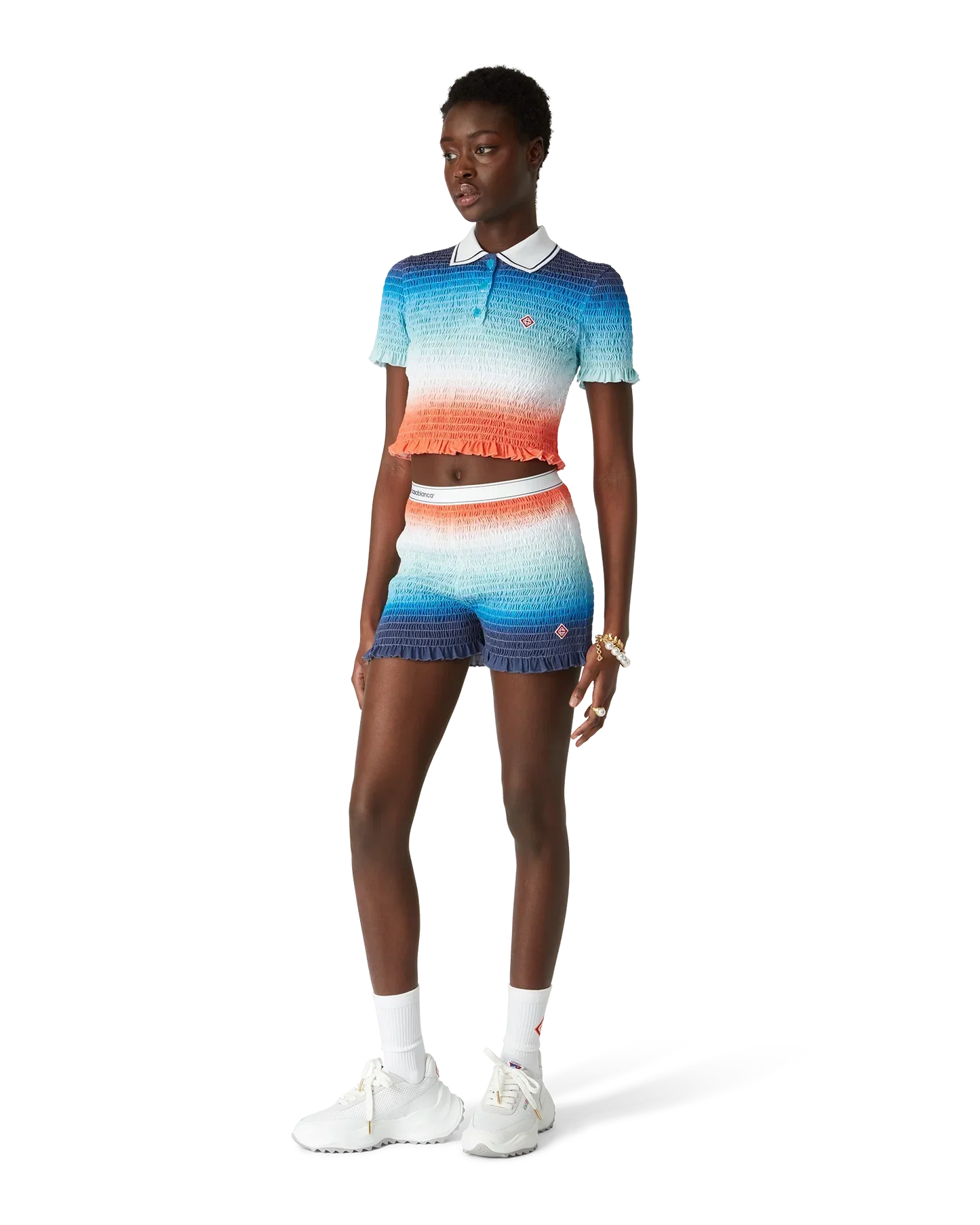 Gradient Shirred Shorts | Casablanca Paris | Image 2