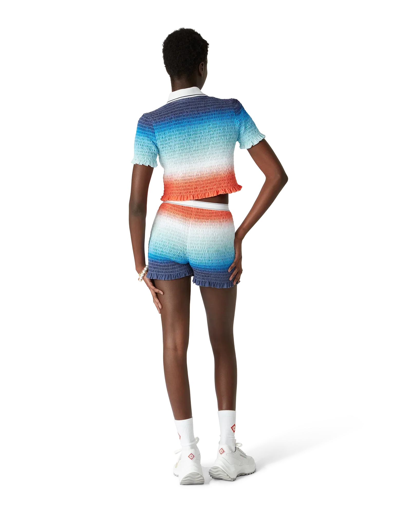 Gradient Shirred Shorts | Casablanca Paris | Image 3
