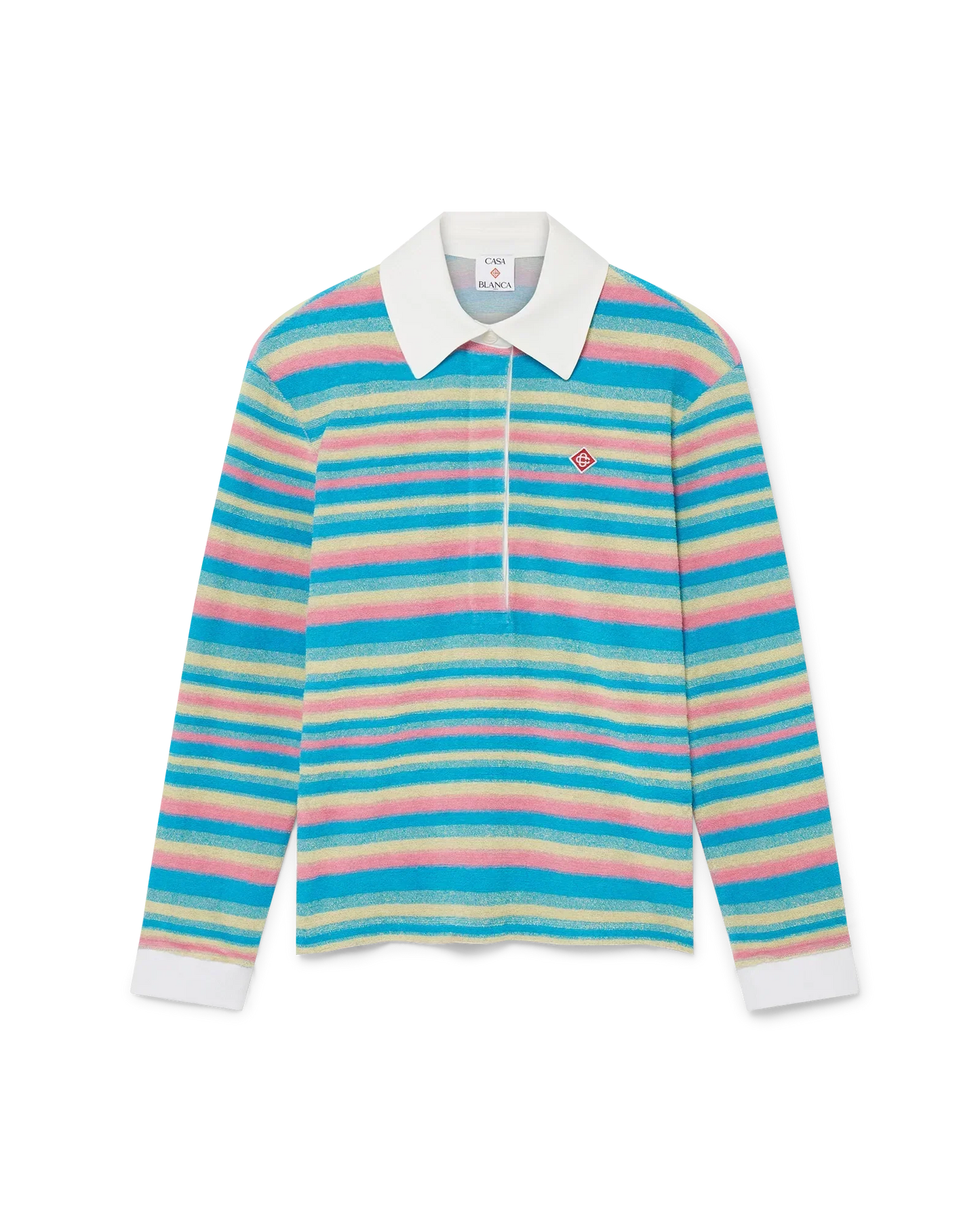 Stripe Towelling Polo Shirt | Casablanca Paris | Image 1
