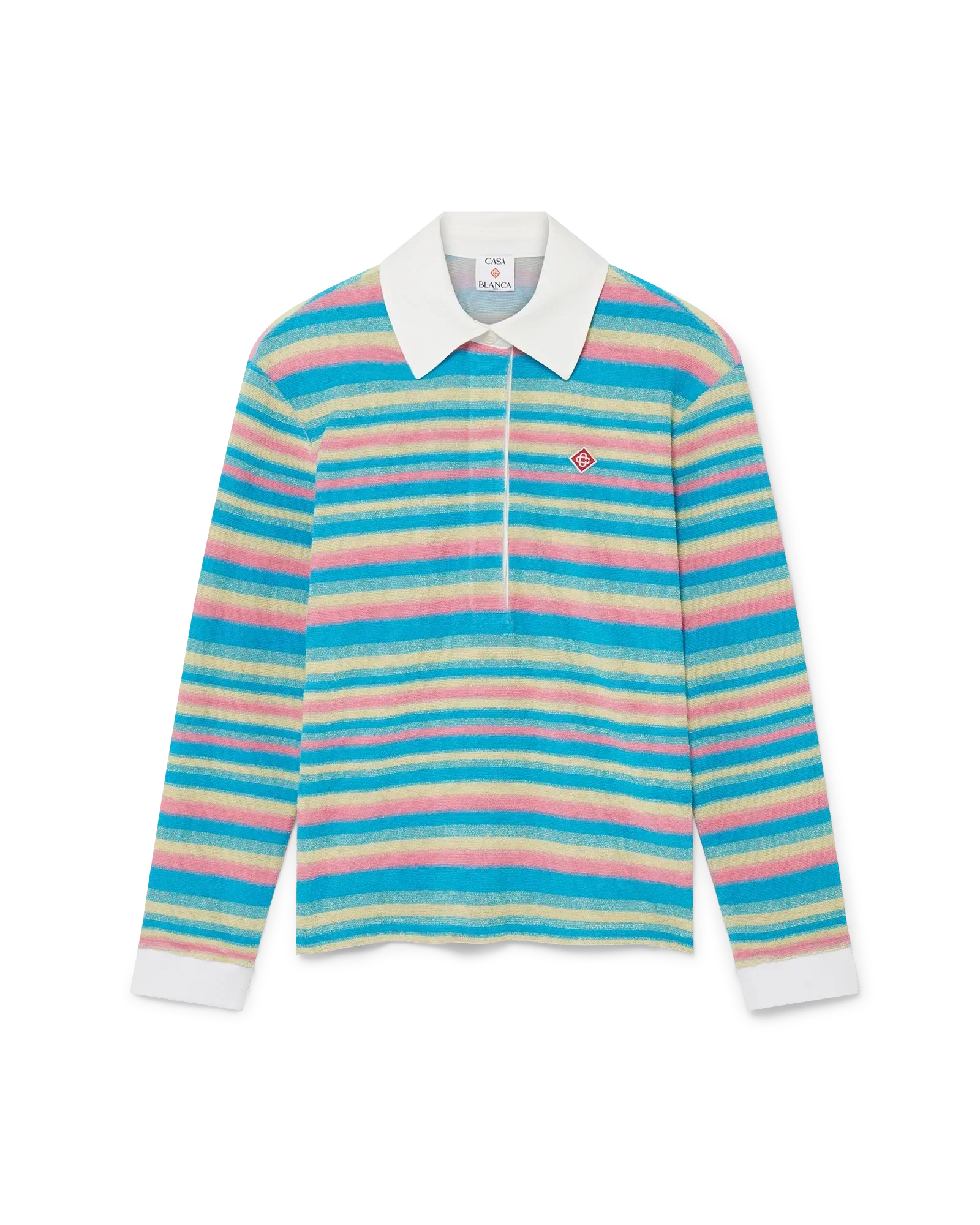Stripe Towelling Polo Shirt | Casablanca Paris | Image 1