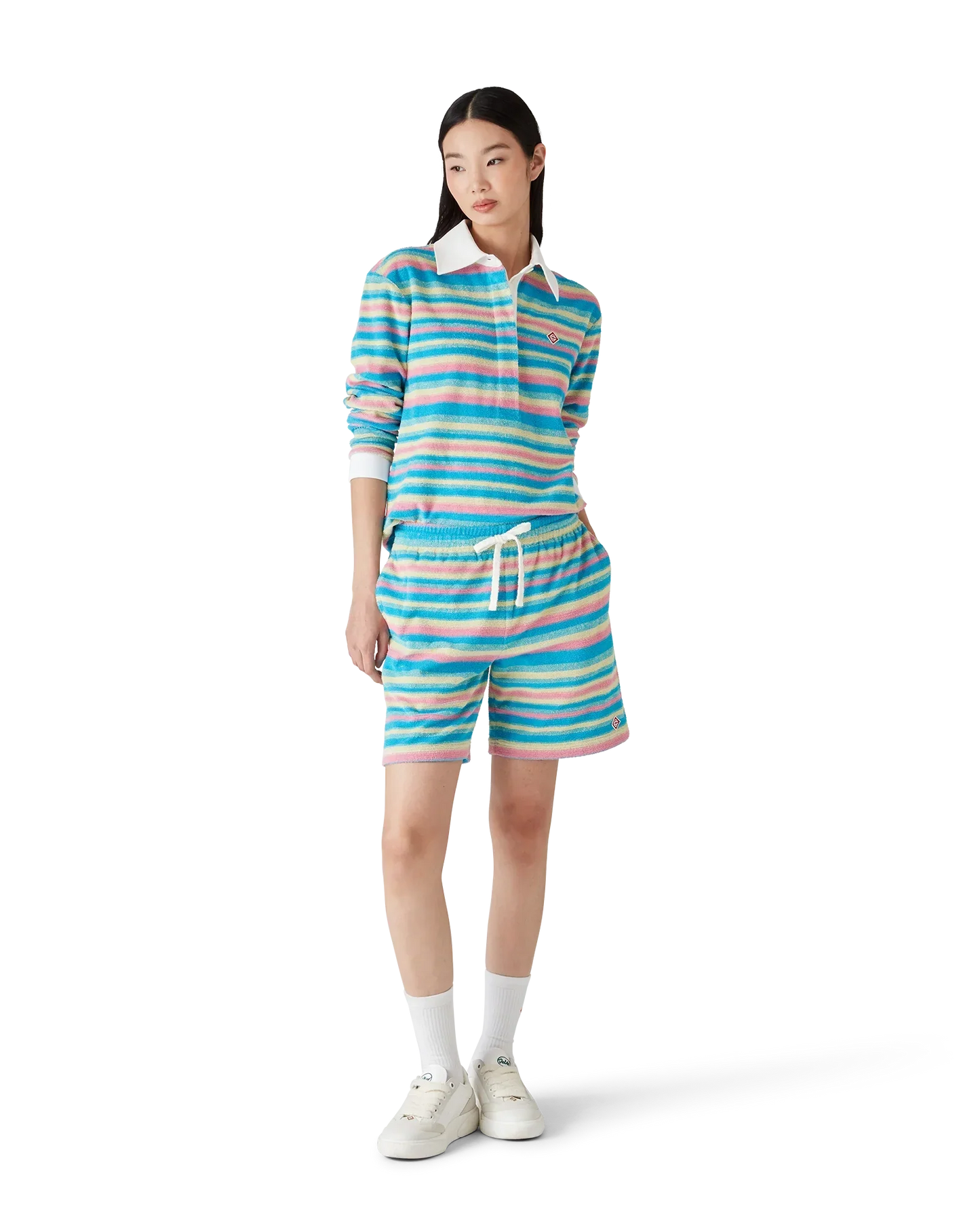 Stripe Towelling Polo Shirt | Casablanca Paris | Image 2