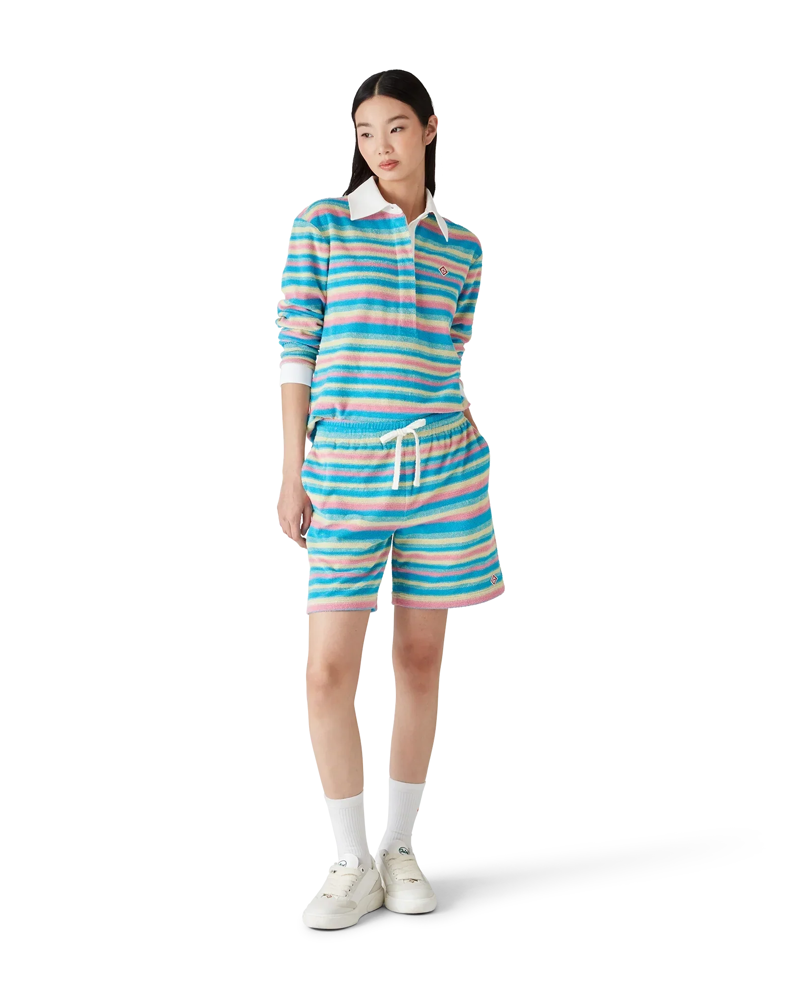 Stripe Towelling Polo Shirt | Casablanca Paris | Image 2