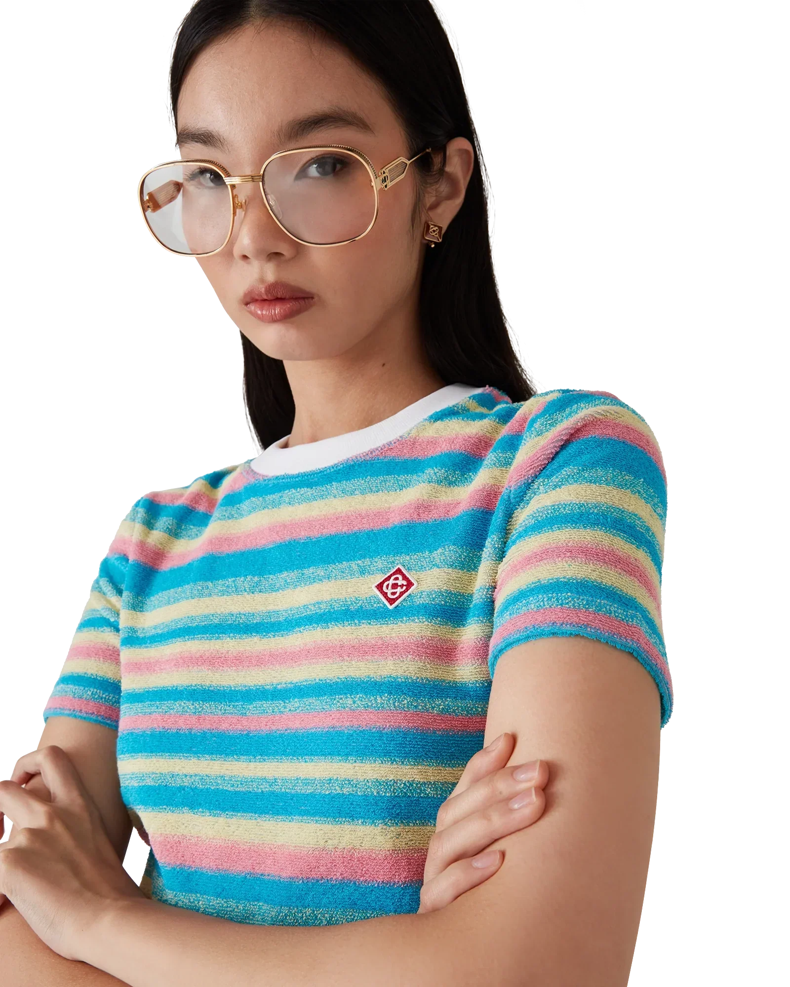 Stripe Towelling Top | Casablanca Paris | Image 5