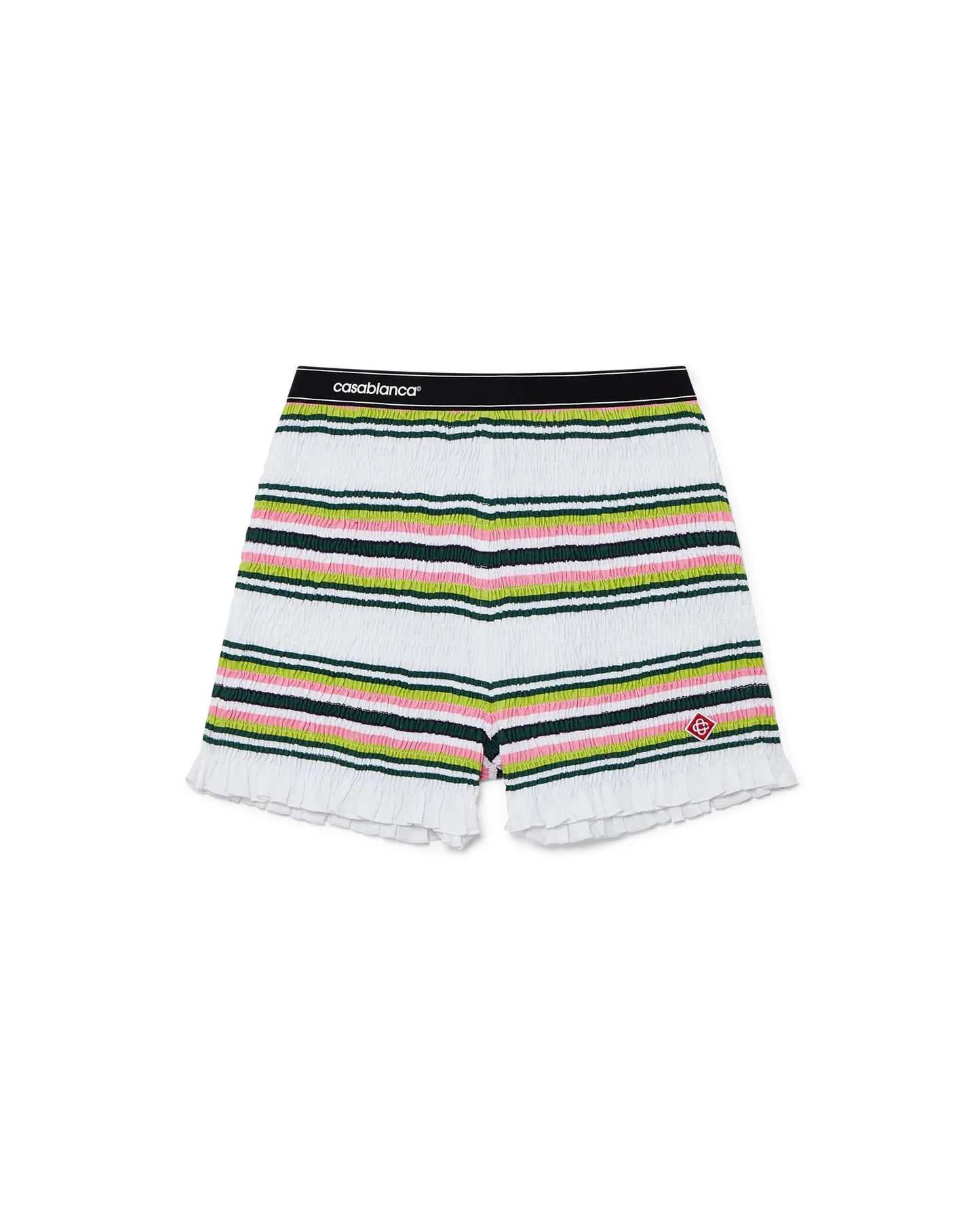 Stripe Shirred Shorts | Casablanca Paris | Image 1