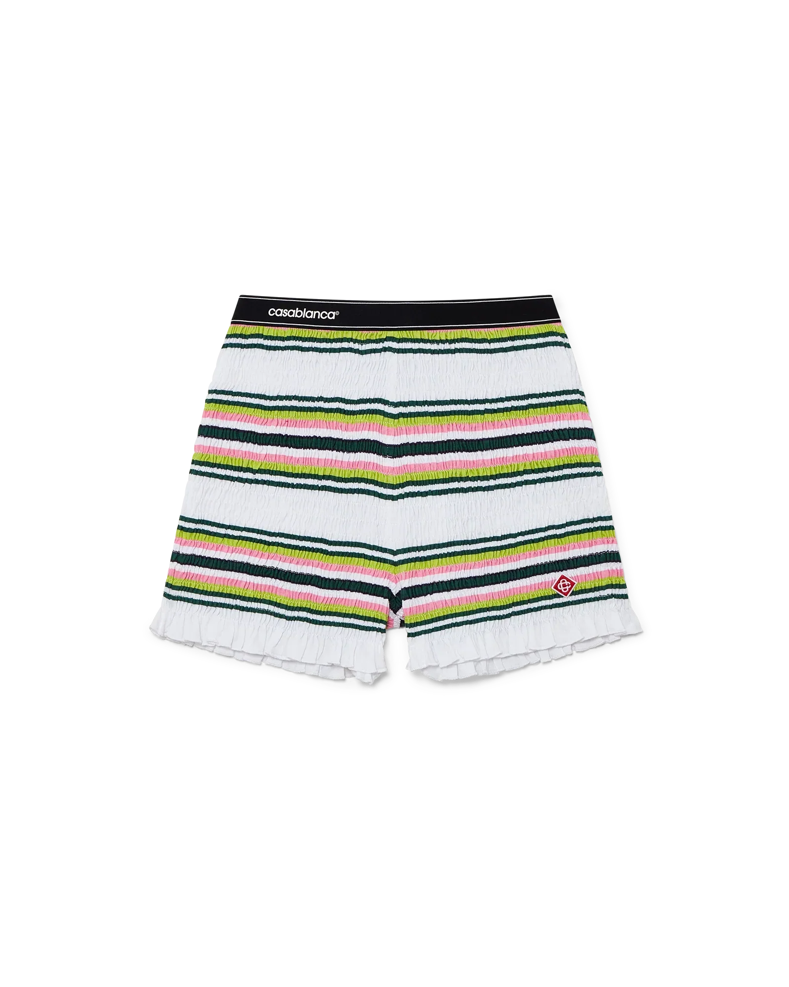 Stripe Shirred Shorts | Casablanca Paris | Image 1