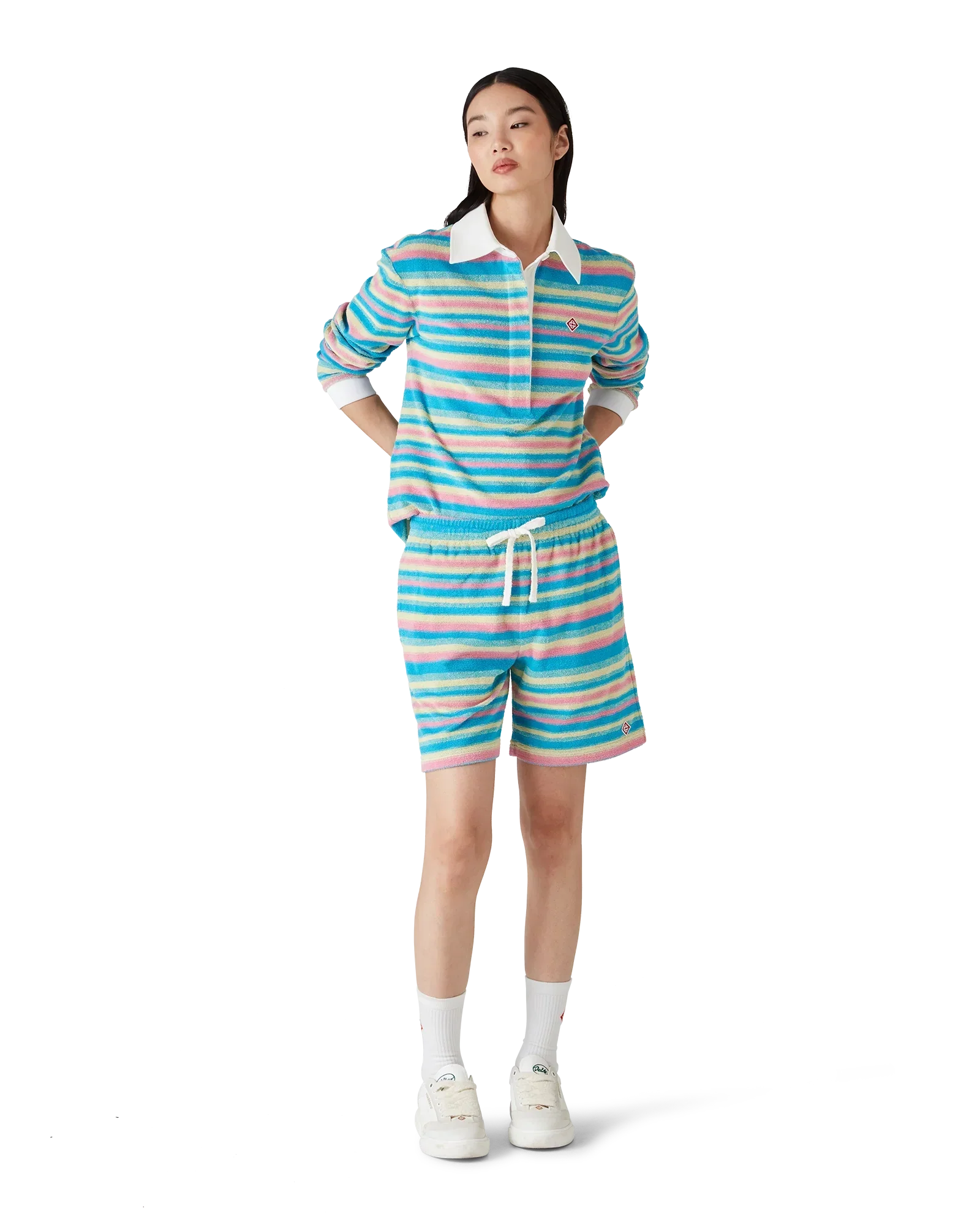 Stripe Towelling Shorts | Casablanca Paris | Image 2