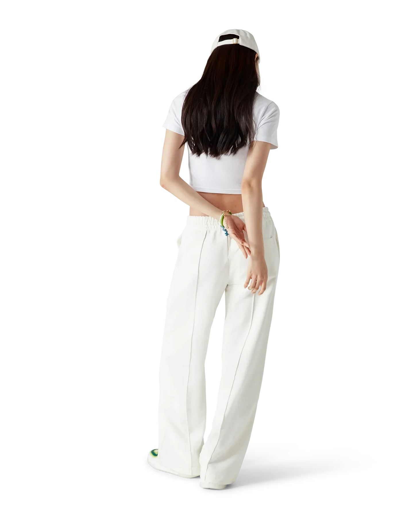 Casa Beach Wave Cropped Short Sleeve T-Shirt | Casablanca Paris | Image 3