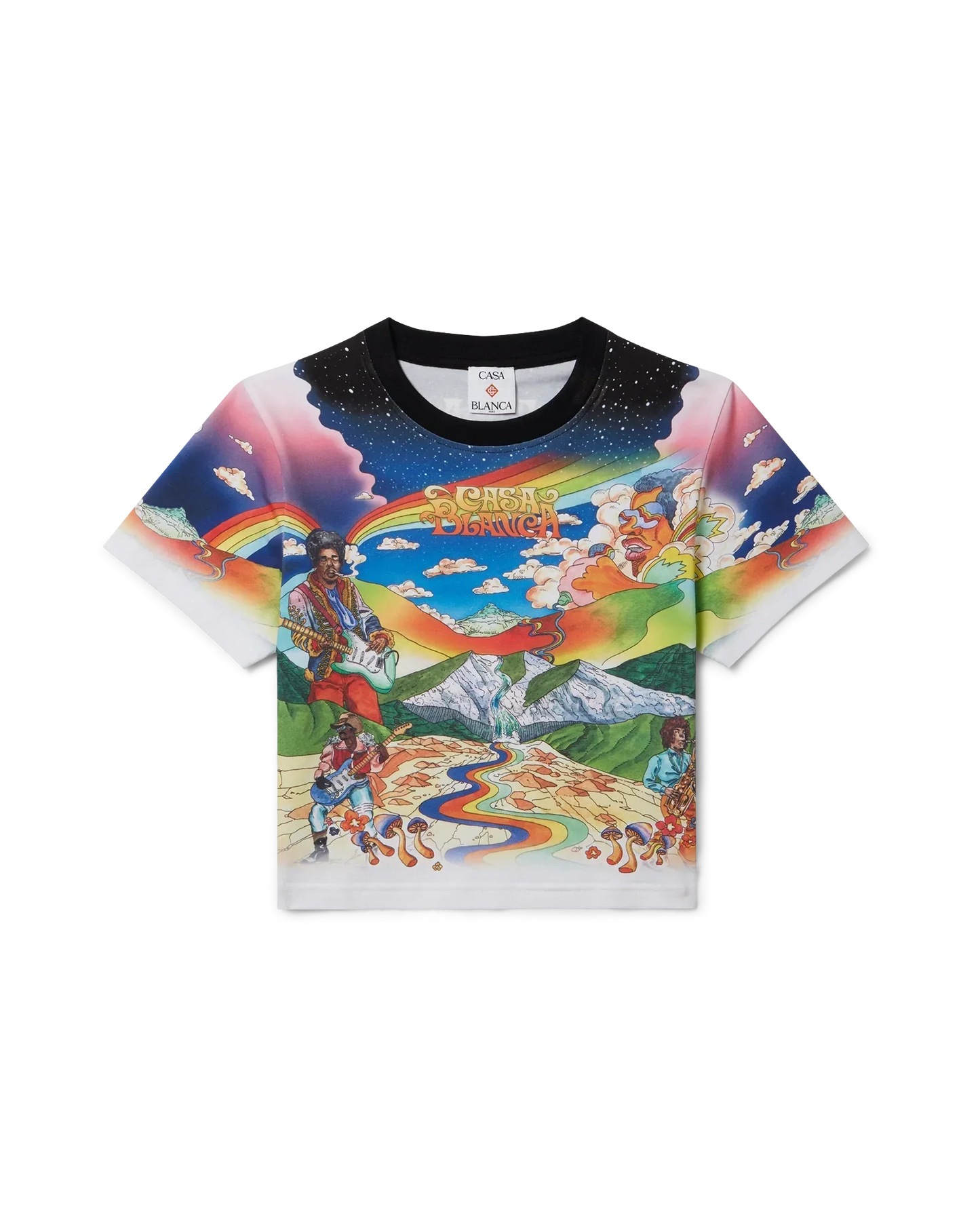 La Musique Cropped T-Shirt | Casablanca Paris | Image 1