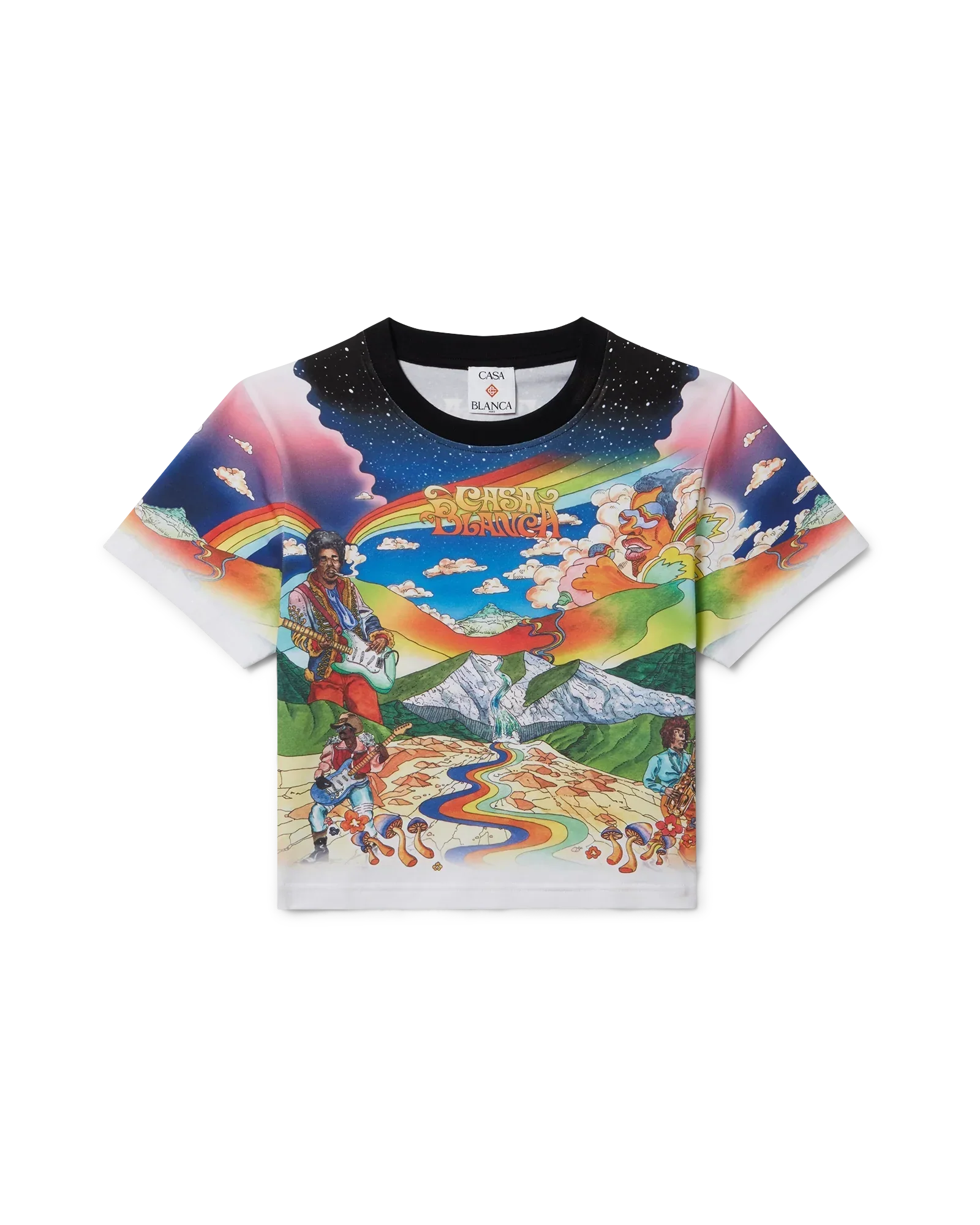 La Musique Cropped T-Shirt | Casablanca Paris | Image 1
