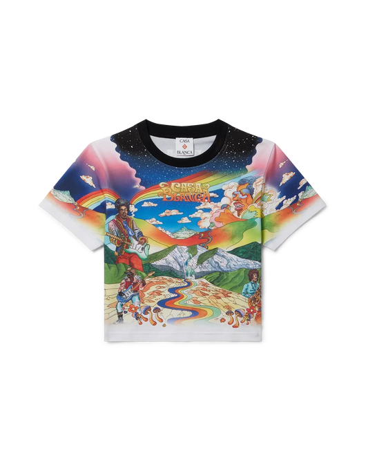La Musique Cropped T-Shirt | Casablanca Paris | Image 1