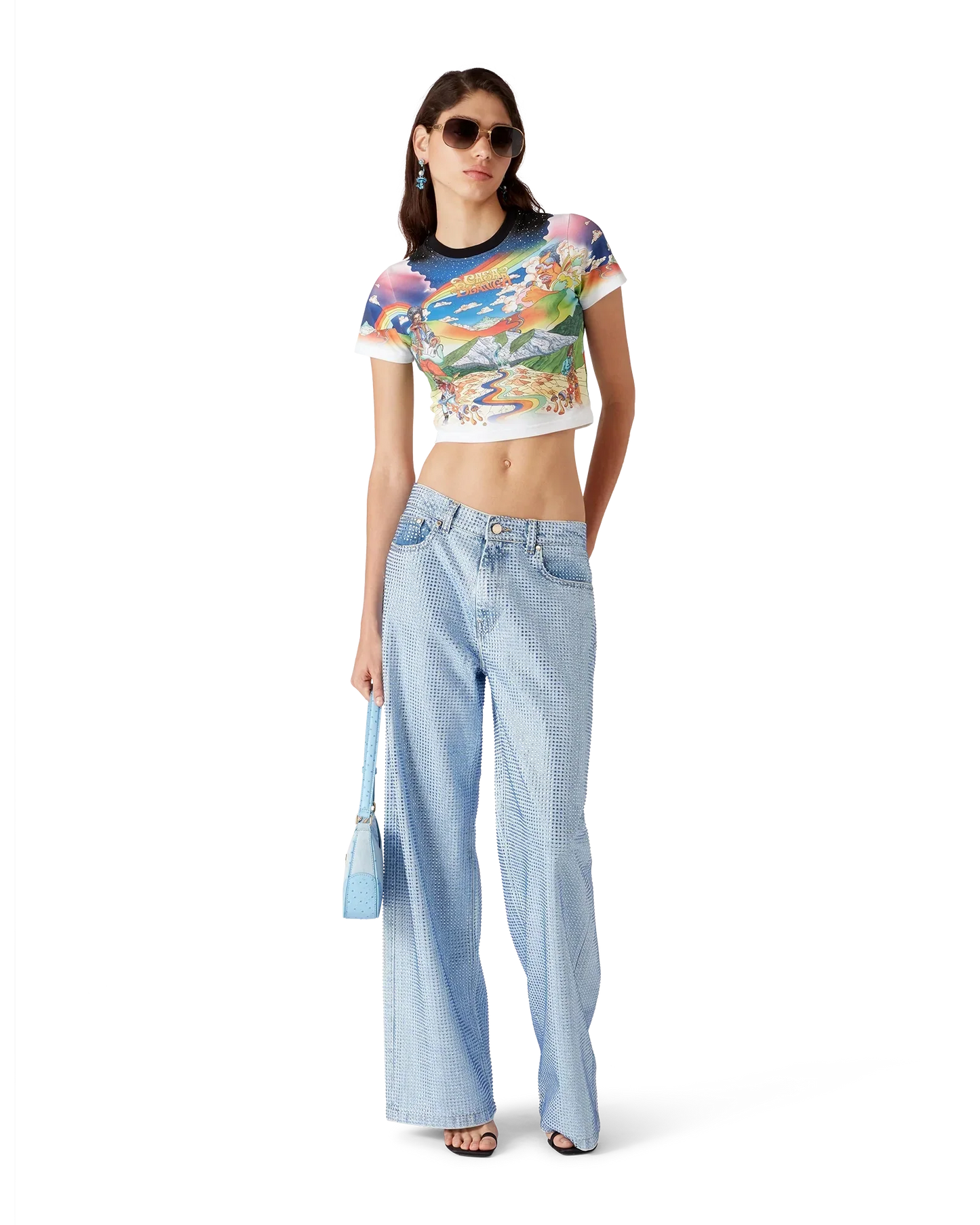 La Musique Cropped T-Shirt | Casablanca Paris | Image 2