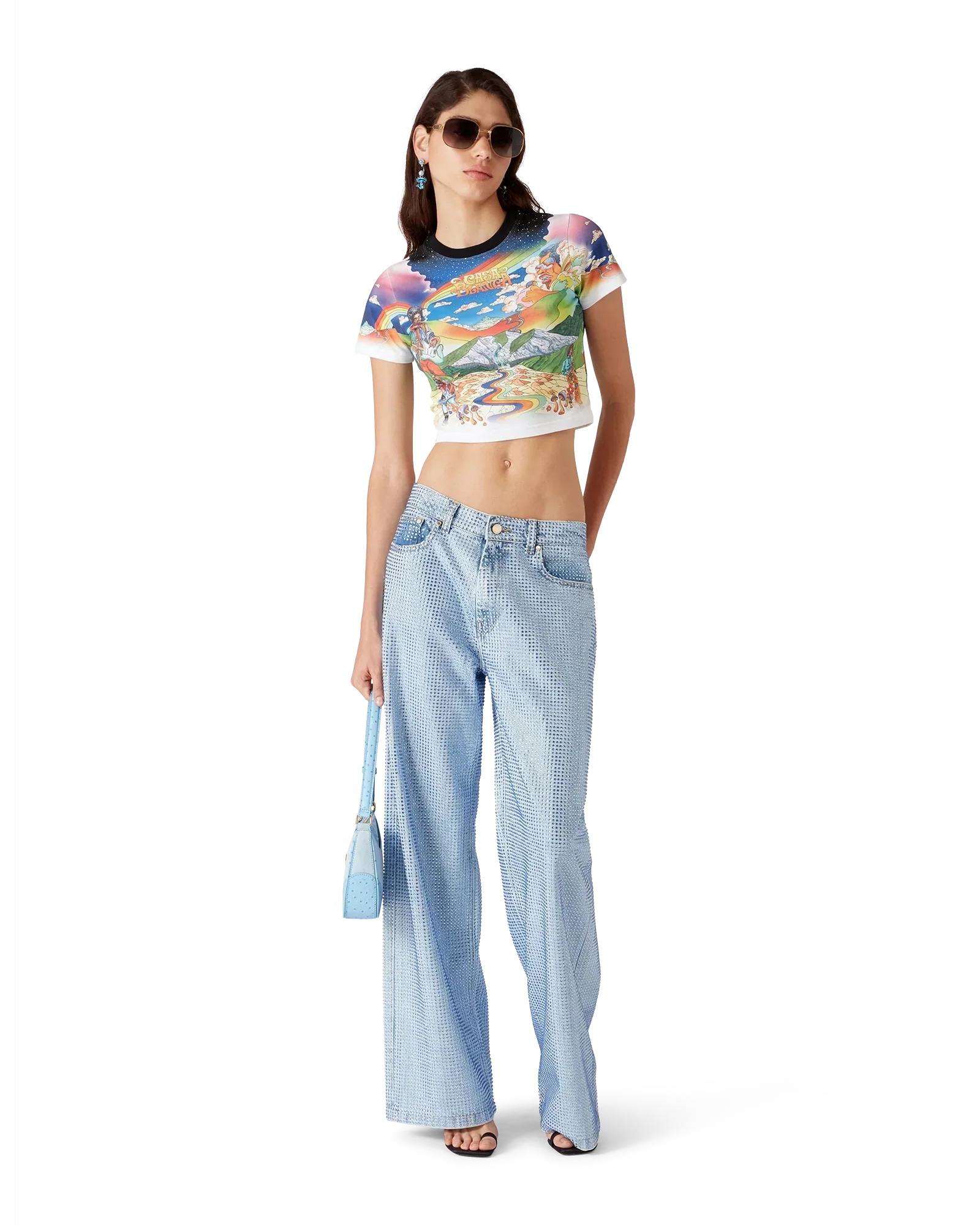 La Musique Cropped T-Shirt | Casablanca Paris | Image 2