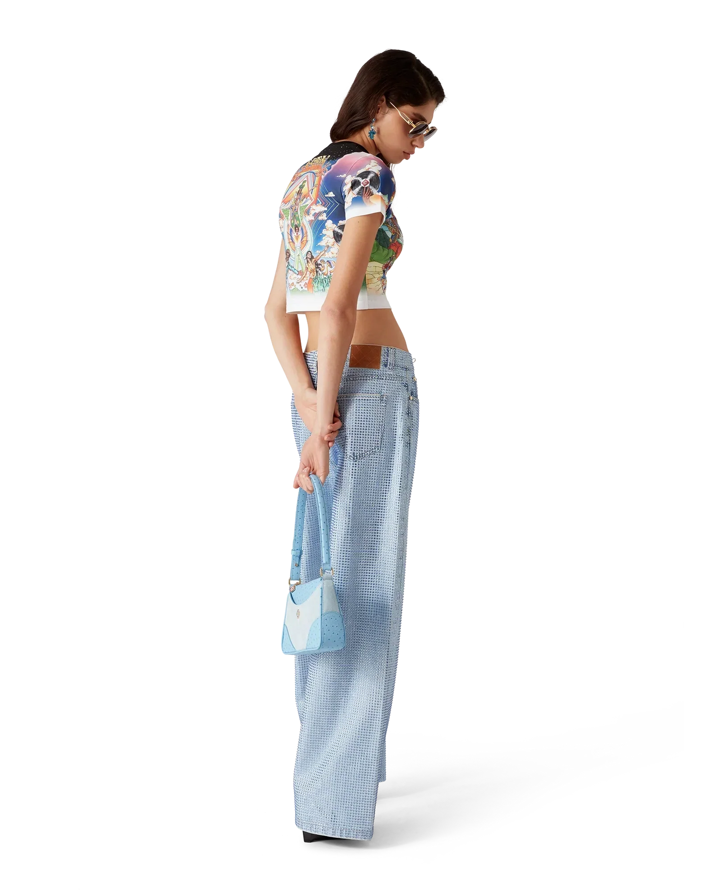 La Musique Cropped T-Shirt | Casablanca Paris | Image 3