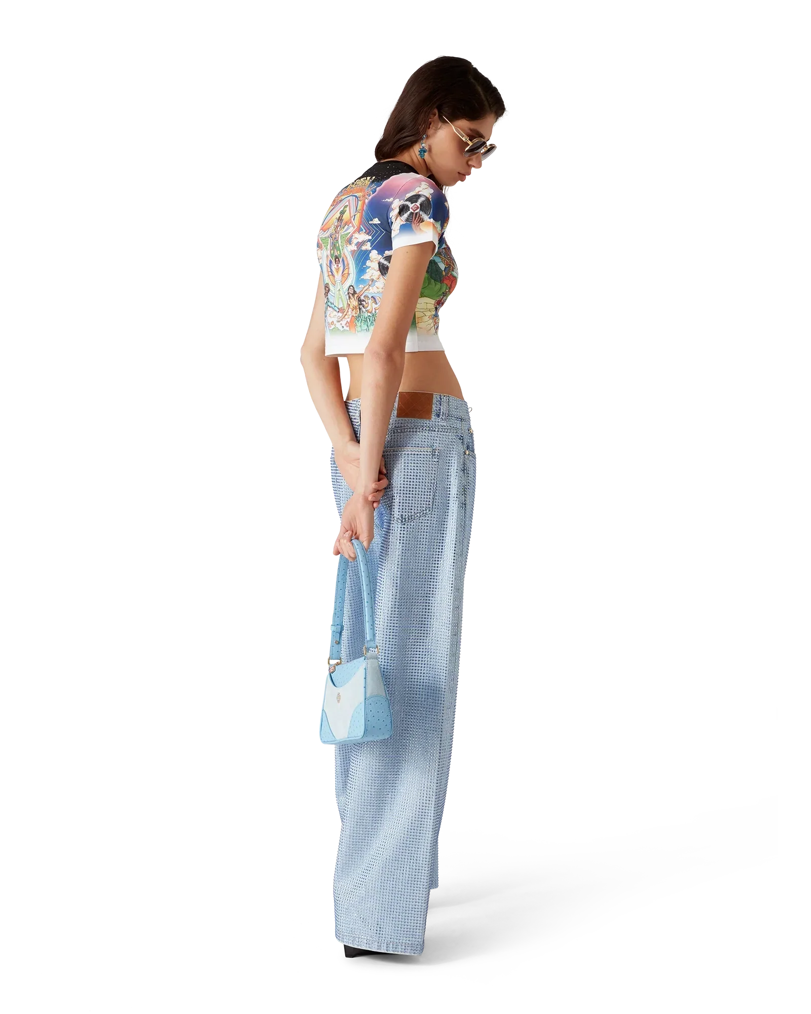La Musique Cropped T-Shirt | Casablanca Paris | Image 3