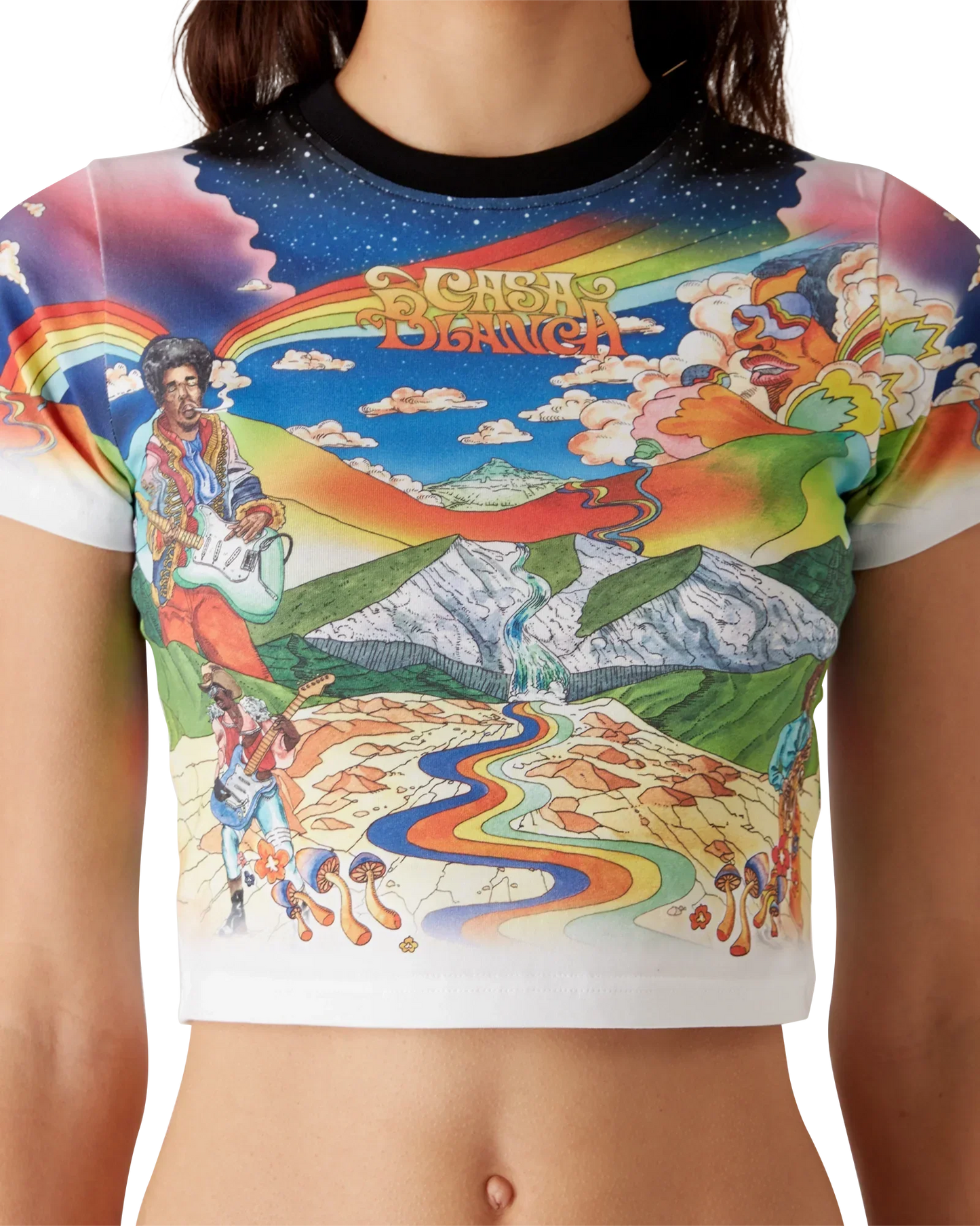 La Musique Cropped T-Shirt | Casablanca Paris | Image 5