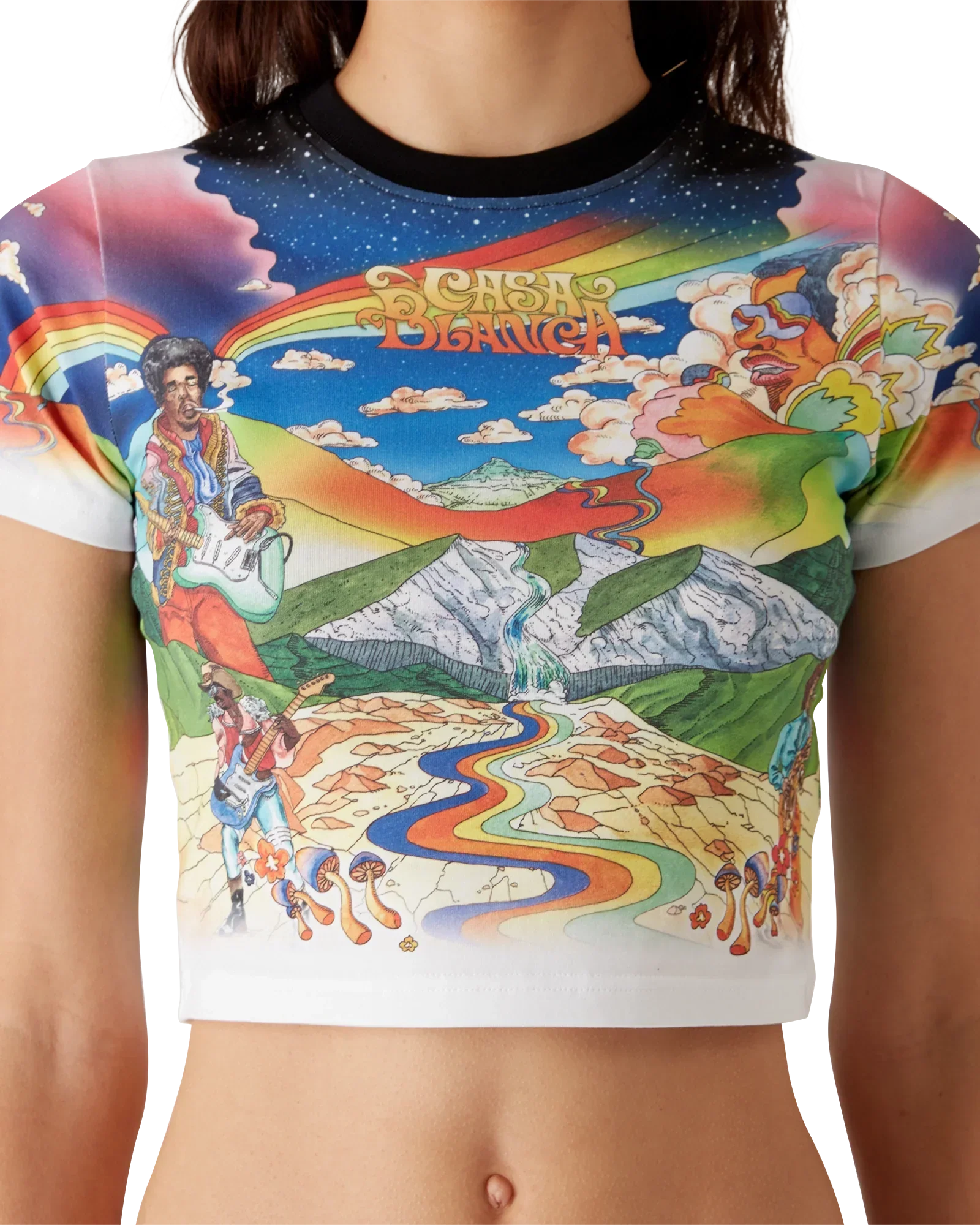 La Musique Cropped T-Shirt | Casablanca Paris | Image 5