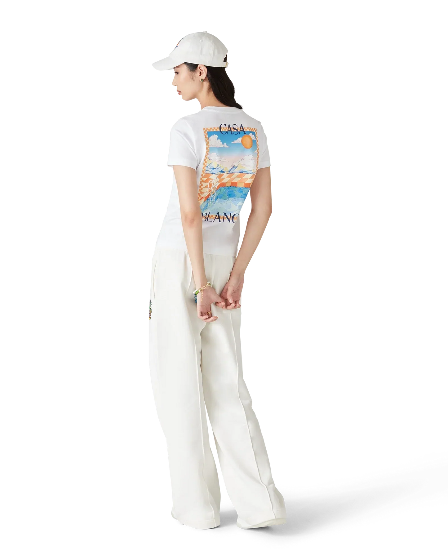 Surreal Pool Short Sleeve T-Shirt | Casablanca Paris | Image 3