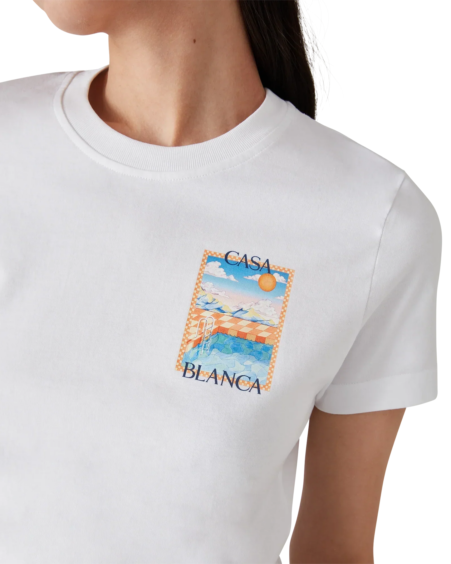 Surreal Pool Short Sleeve T-Shirt | Casablanca Paris | Image 5