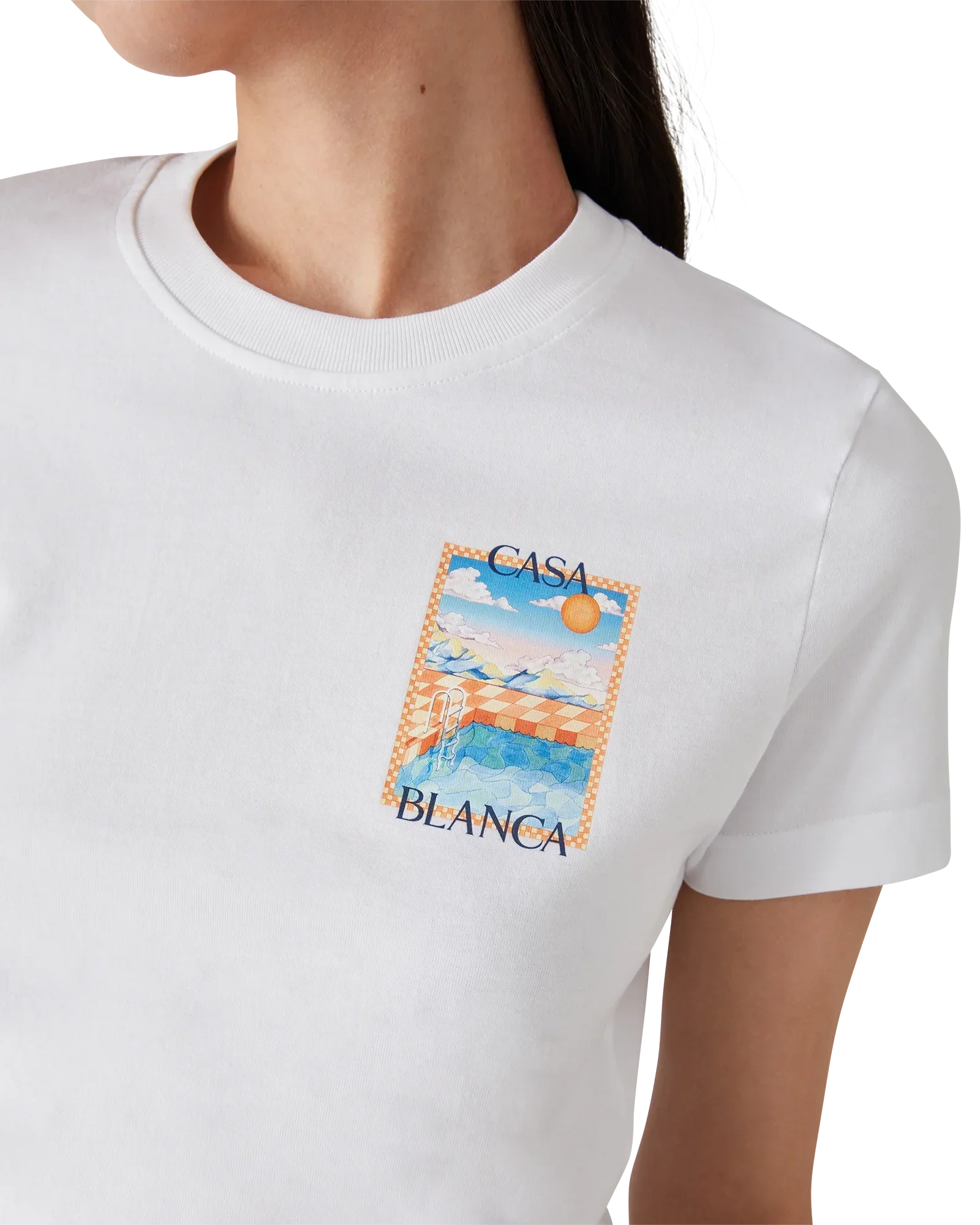 Surreal Pool Short Sleeve T-Shirt | Casablanca Paris | Image 5