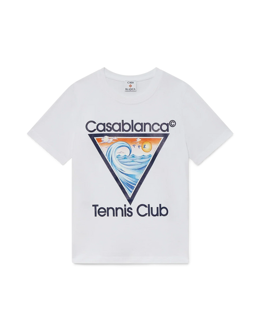 Tennis Club Icon Short Sleeve T-Shirt | Casablanca Paris | Image 1