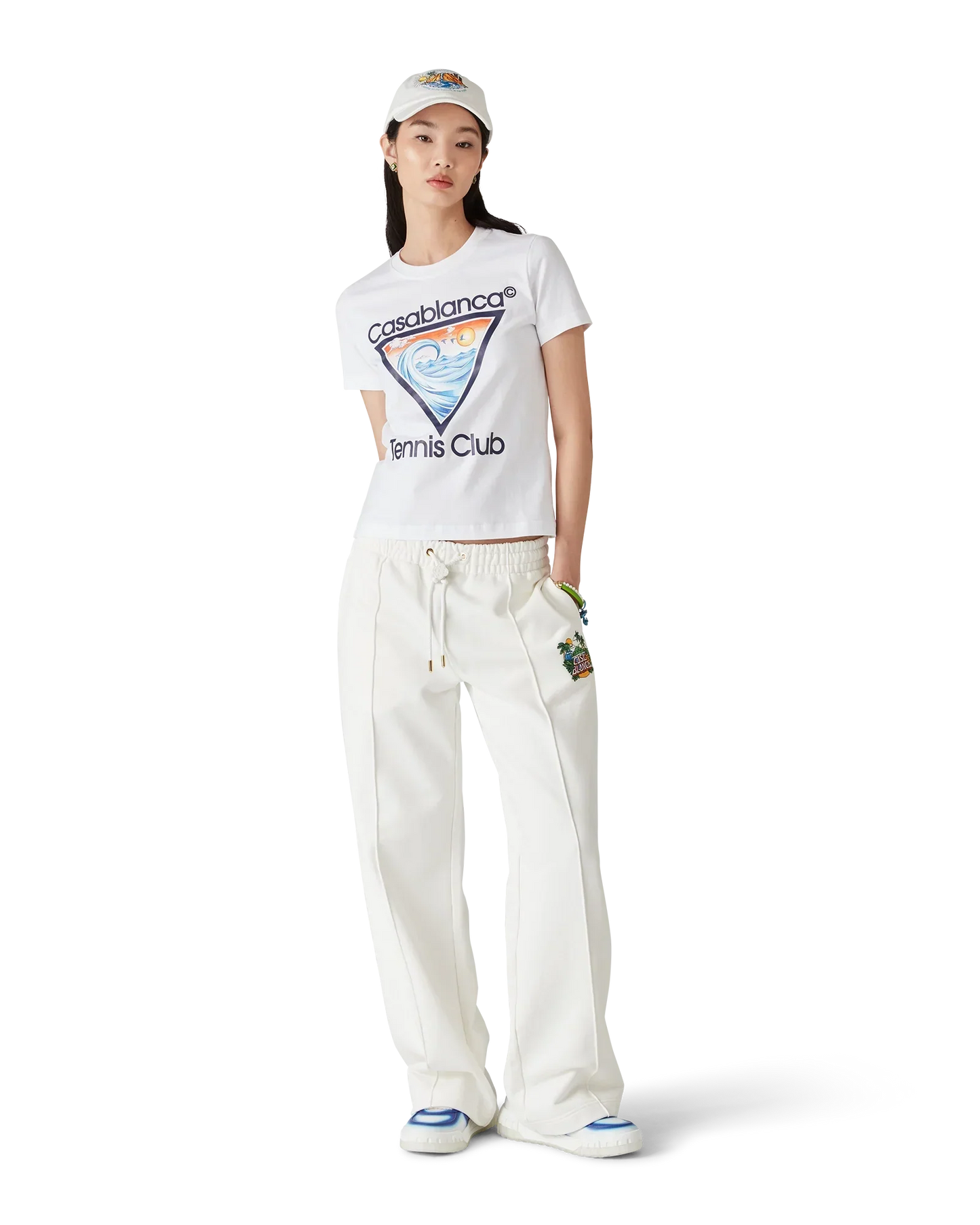 Tennis Club Icon Short Sleeve T-Shirt | Casablanca Paris | Image 2