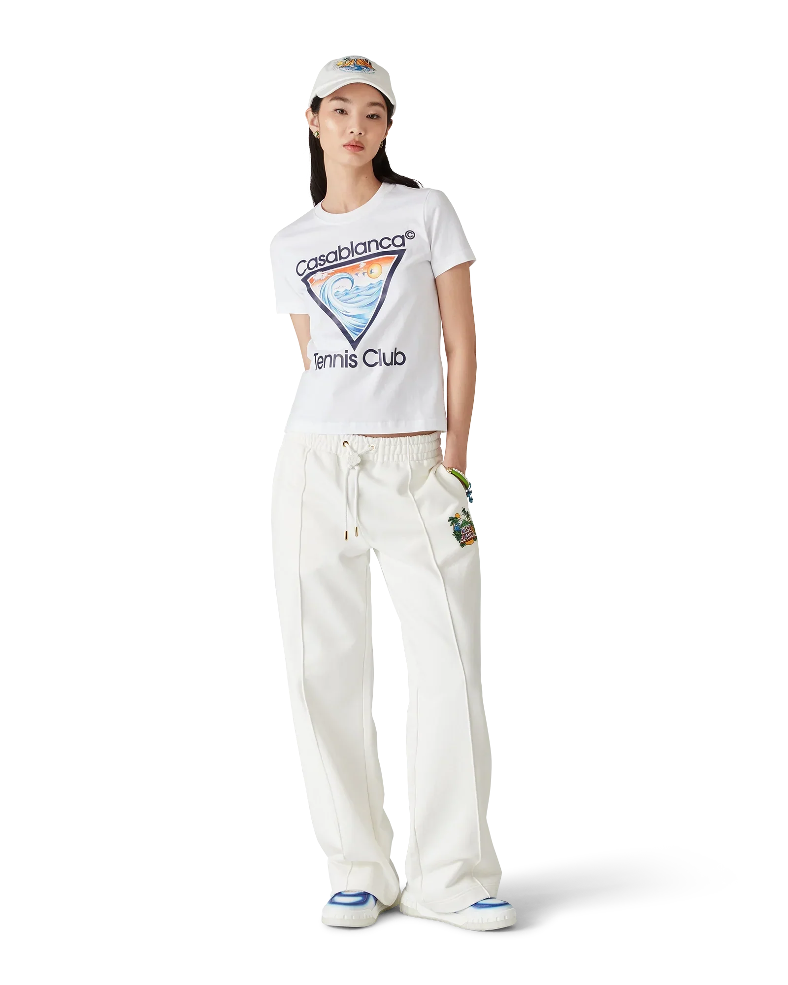 Tennis Club Icon Short Sleeve T-Shirt | Casablanca Paris | Image 2
