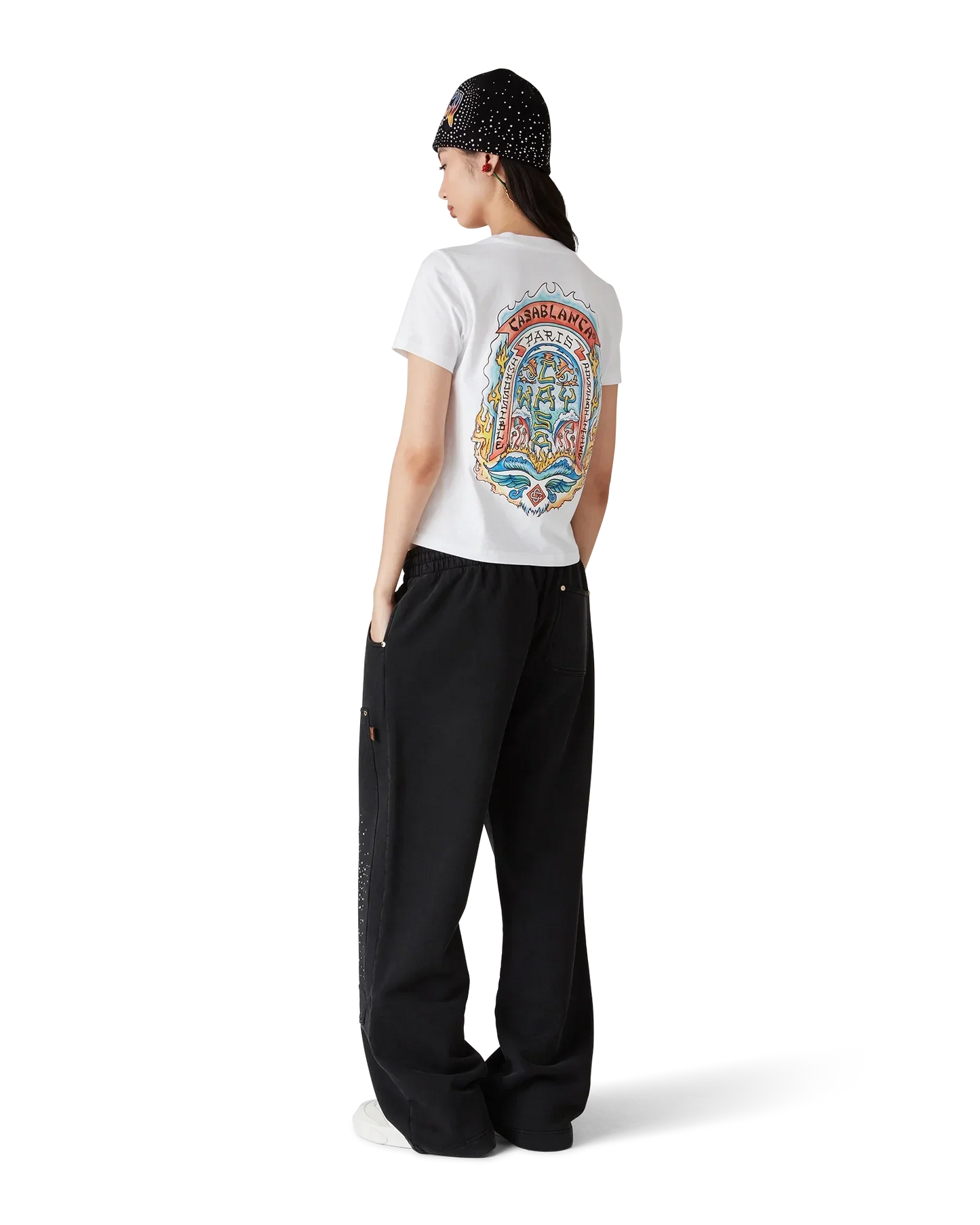 Casa Way Skate Short Sleeve T-Shirt | Casablanca Paris | Image 3