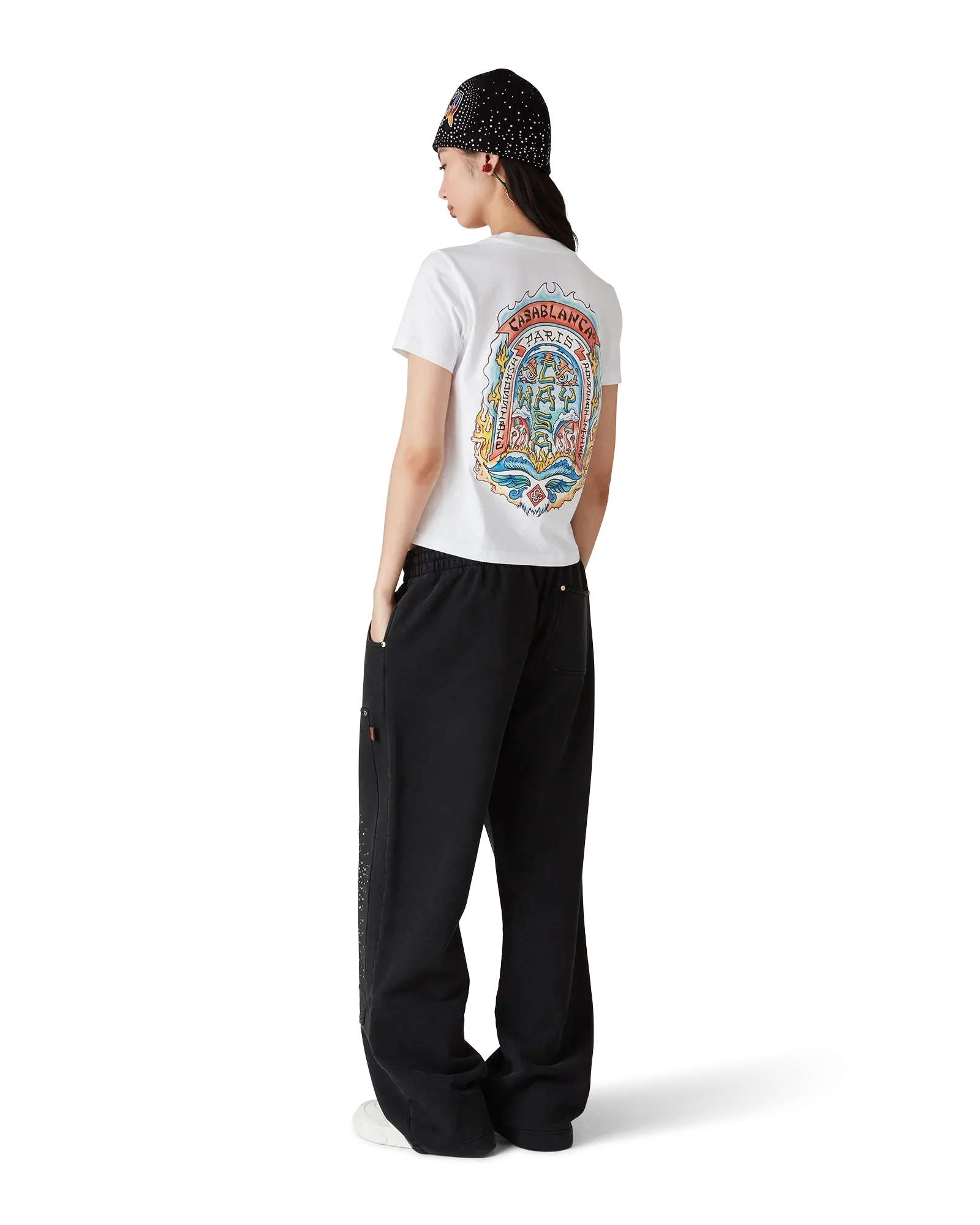 Casa Way Skate Short Sleeve T-Shirt | Casablanca Paris | Image 3