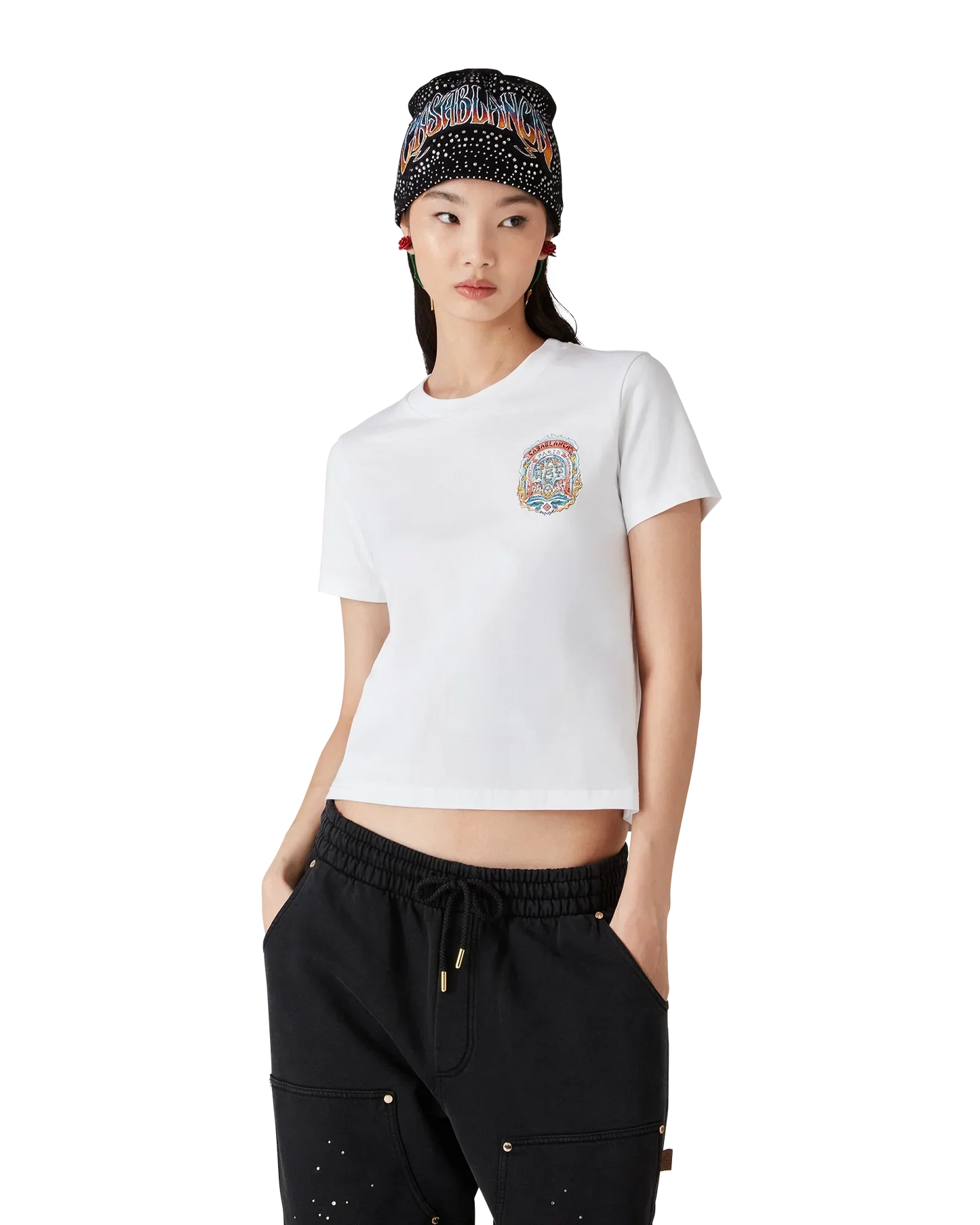 Casa Way Skate Short Sleeve T-Shirt | Casablanca Paris | Image 4