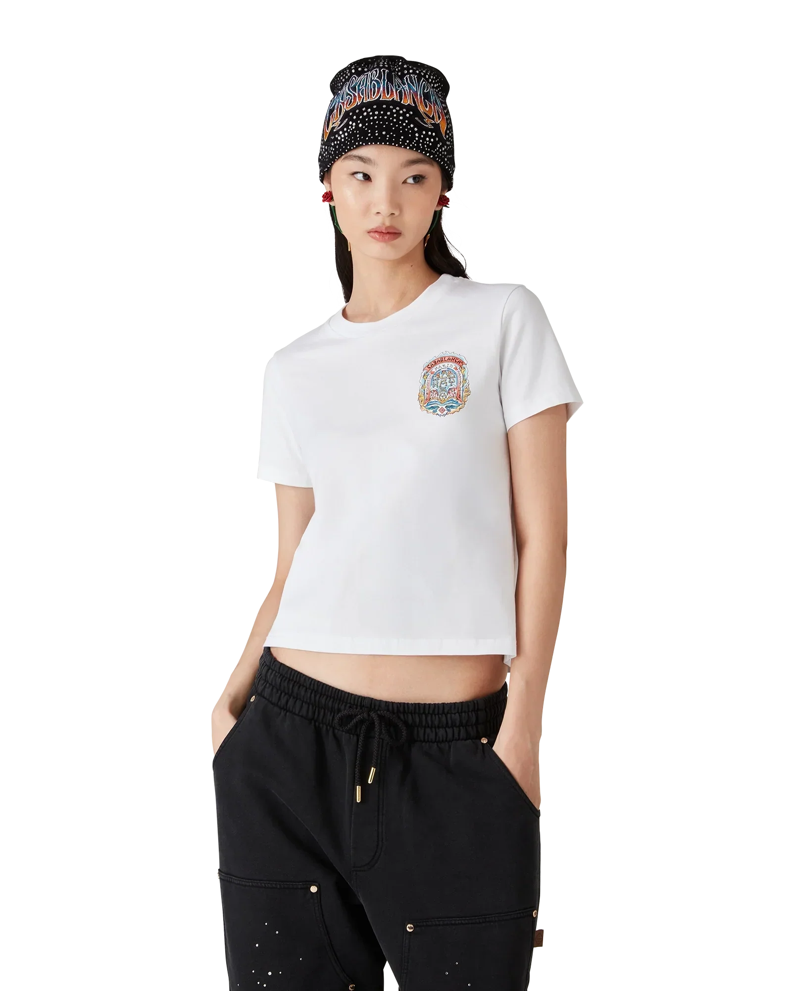 Casa Way Skate Short Sleeve T-Shirt | Casablanca Paris | Image 4