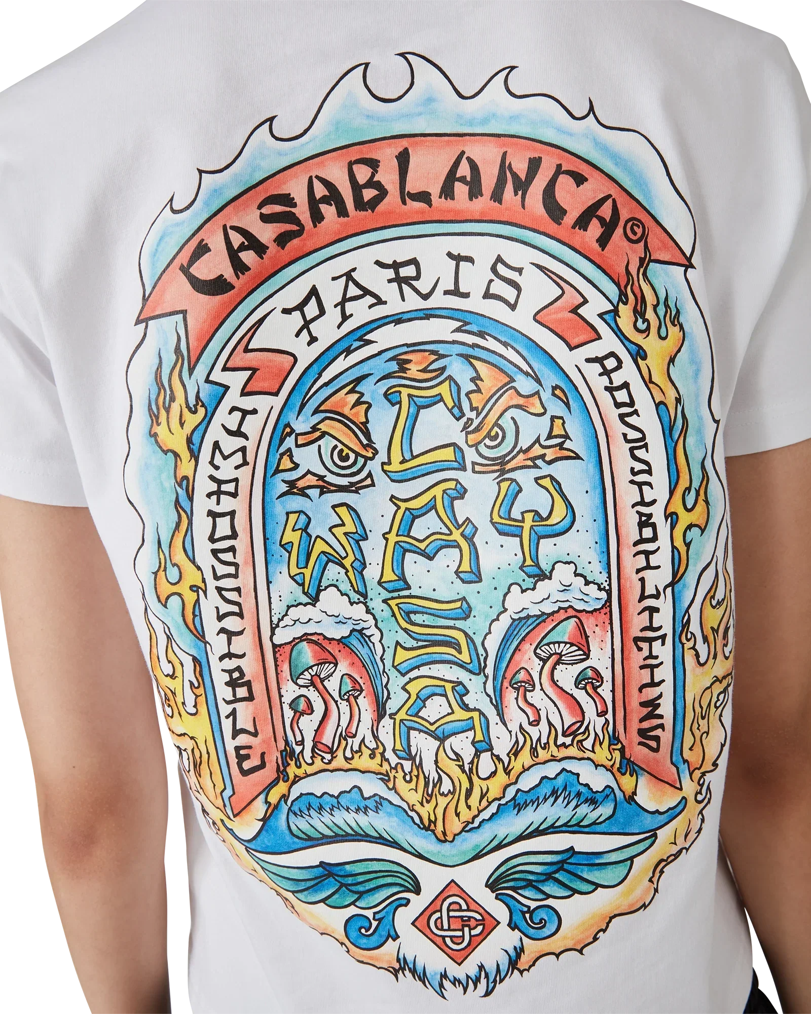 Casa Way Skate Short Sleeve T-Shirt | Casablanca Paris | Image 5