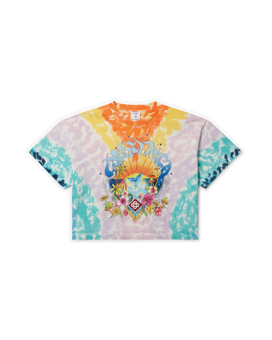 Surf Trip Tie Dye Short Sleeve T-Shirt | Casablanca Paris | Image 1
