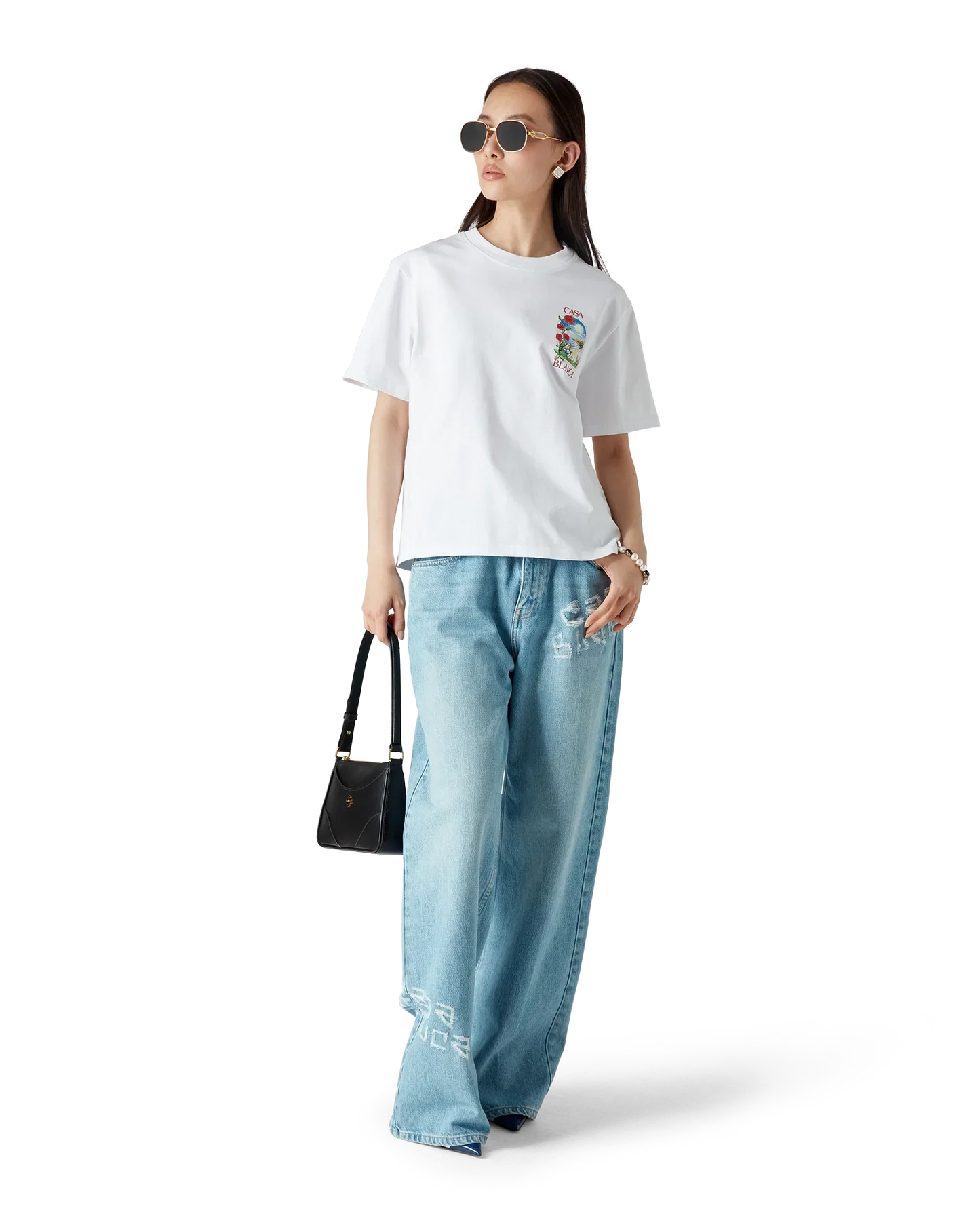 LA Days Short Sleeve T-Shirt | Casablanca Paris | Image 2