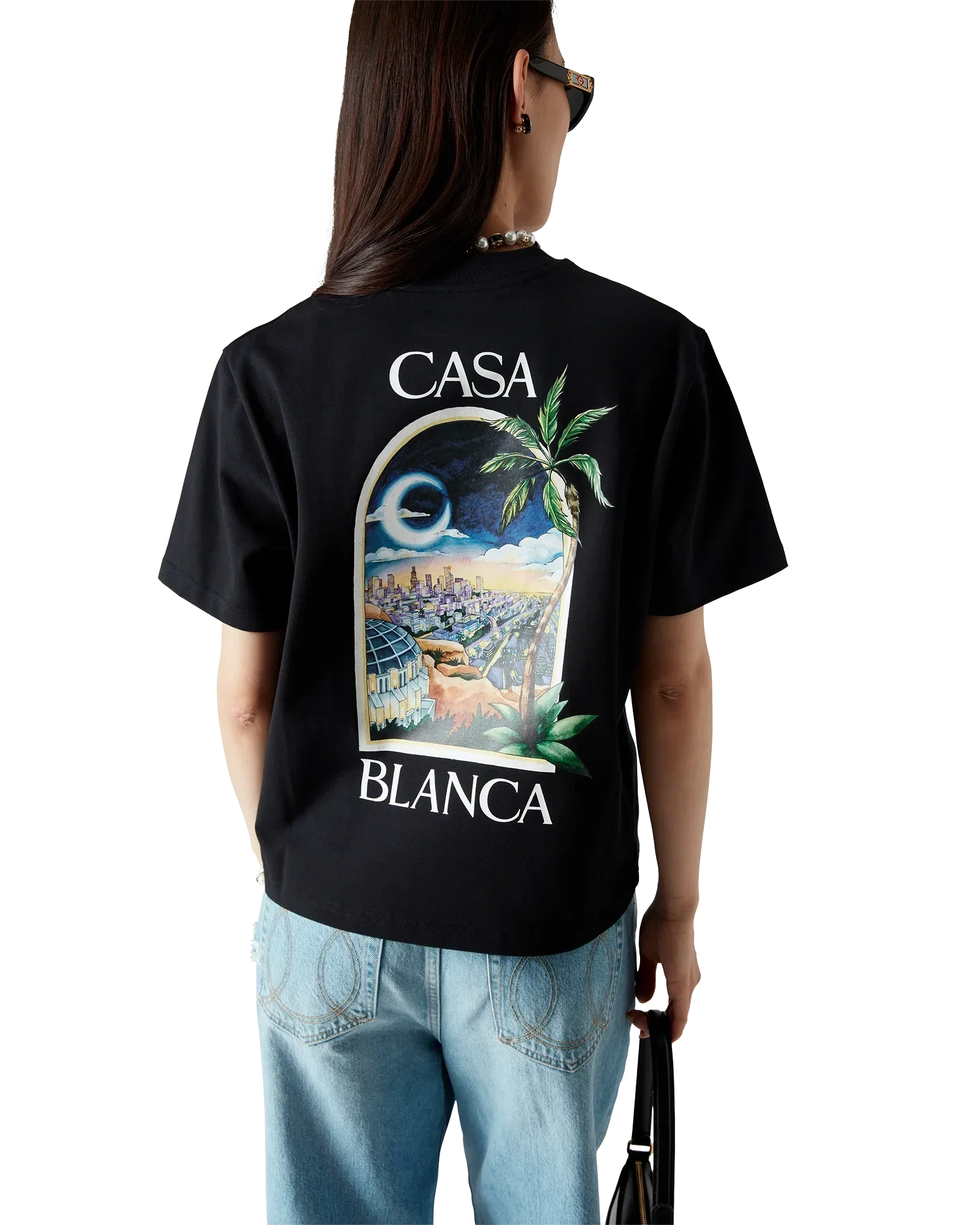 LA Nights Short Sleeve T-Shirt | Casablanca Paris | Image 5