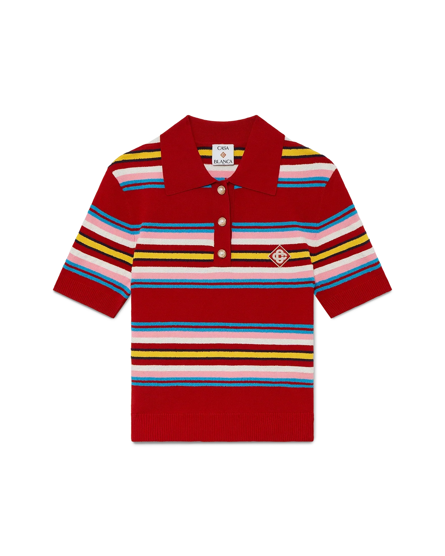 Stripe Polo Shirt | Casablanca Paris | Image 1