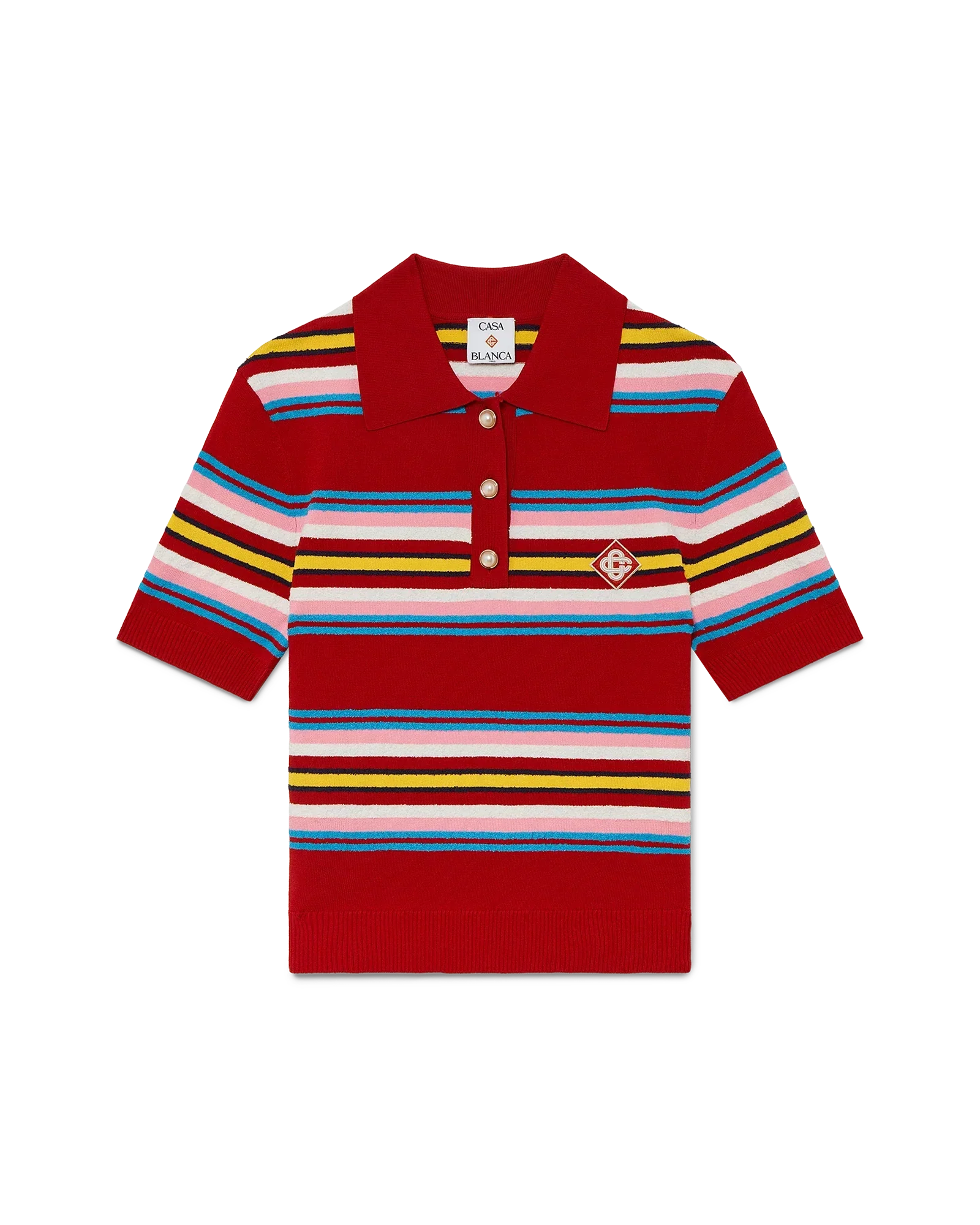 Stripe Polo Shirt | Casablanca Paris | Image 1