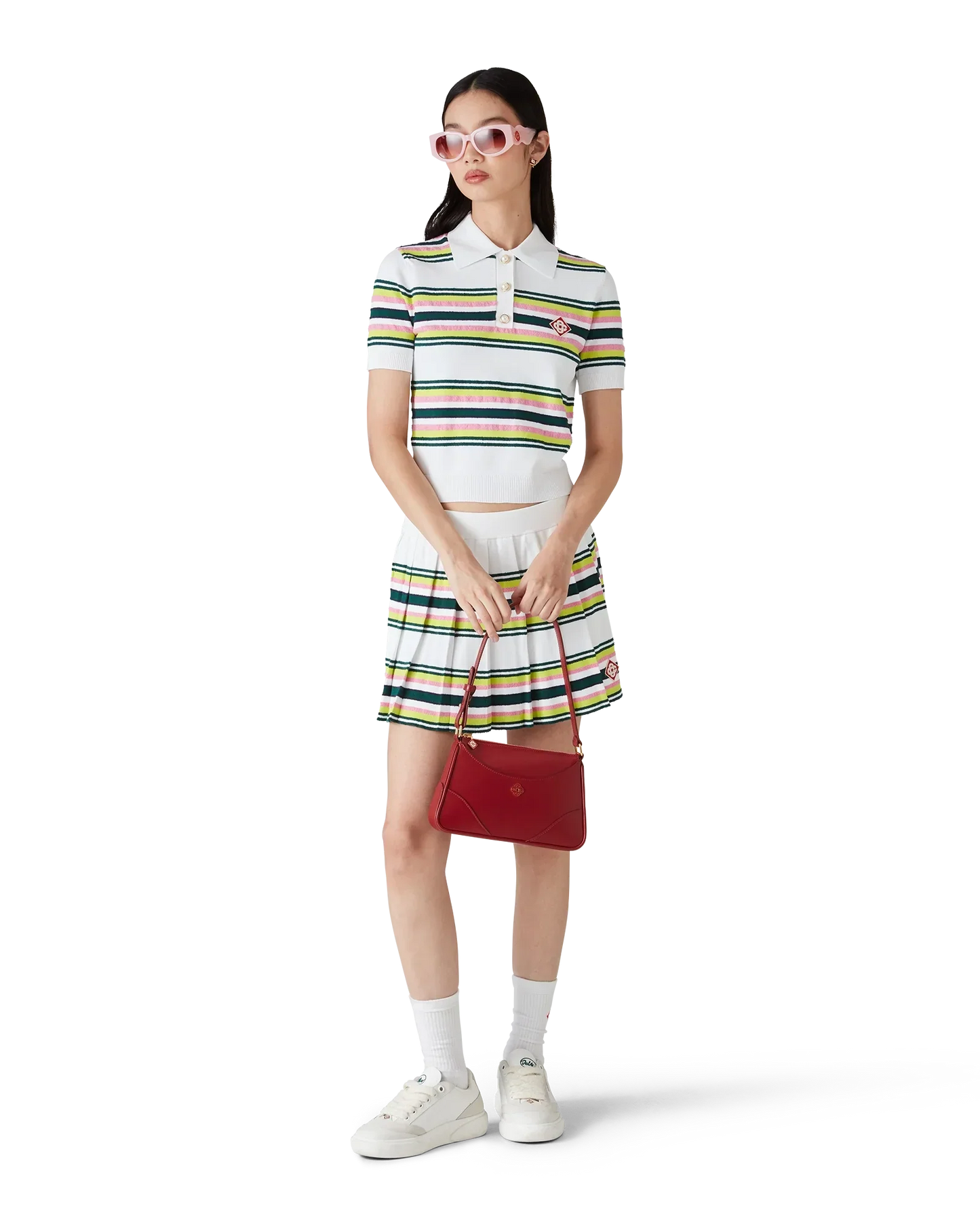 Stripe Polo Shirt | Casablanca Paris | Image 2