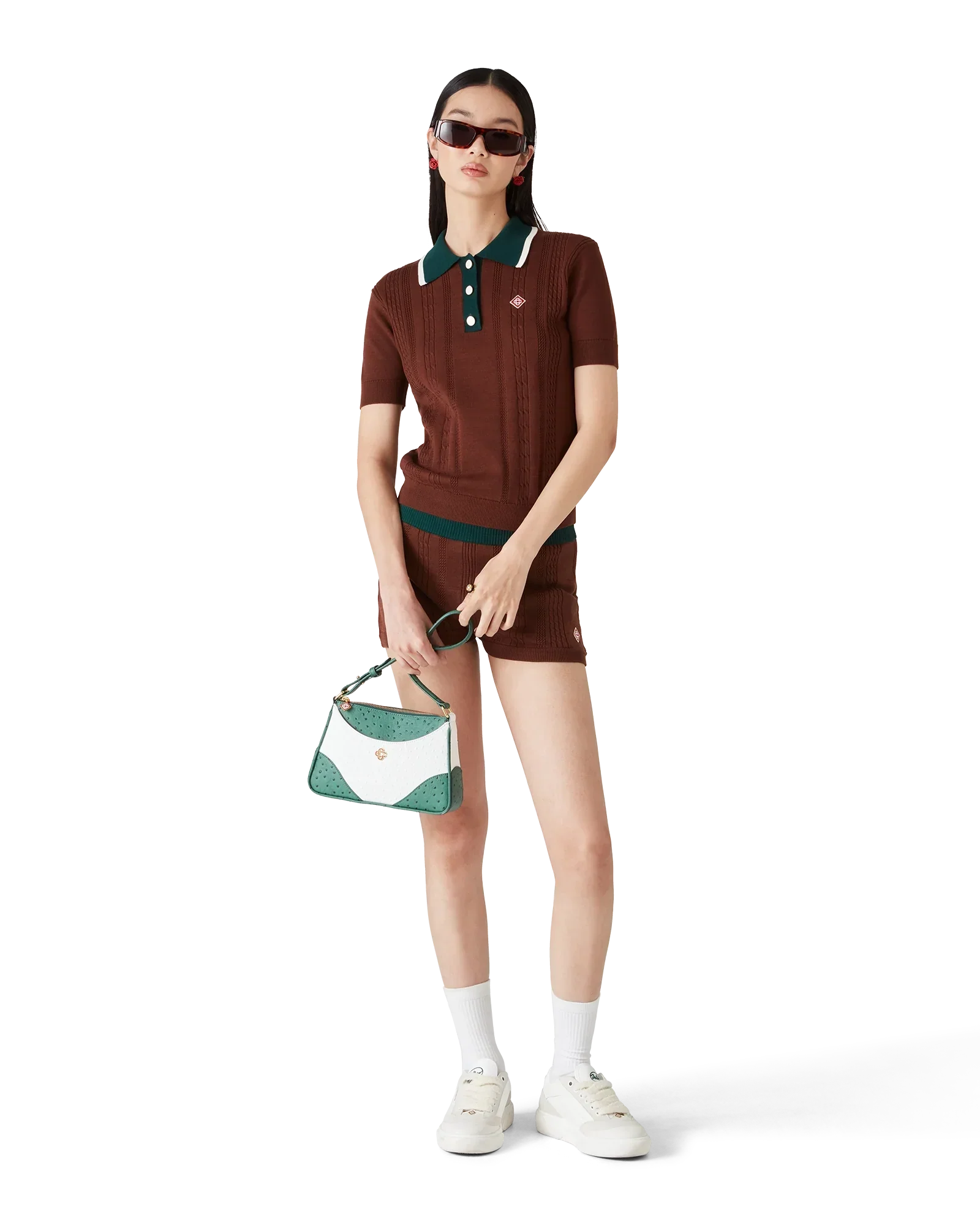 Cable Knit Polo Shirt | Casablanca Paris | Image 2