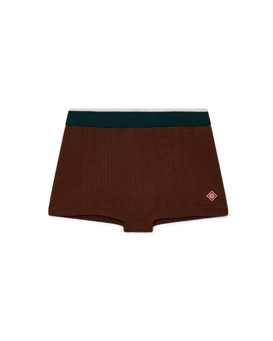 Cable Knit Mini Shorts | Casablanca Paris | Image 1