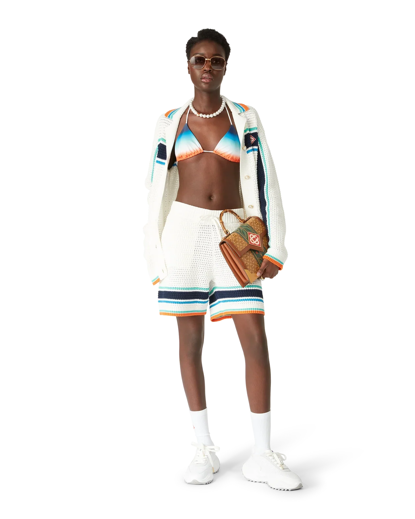Tennis Crochet Shorts | Casablanca Paris | Image 2