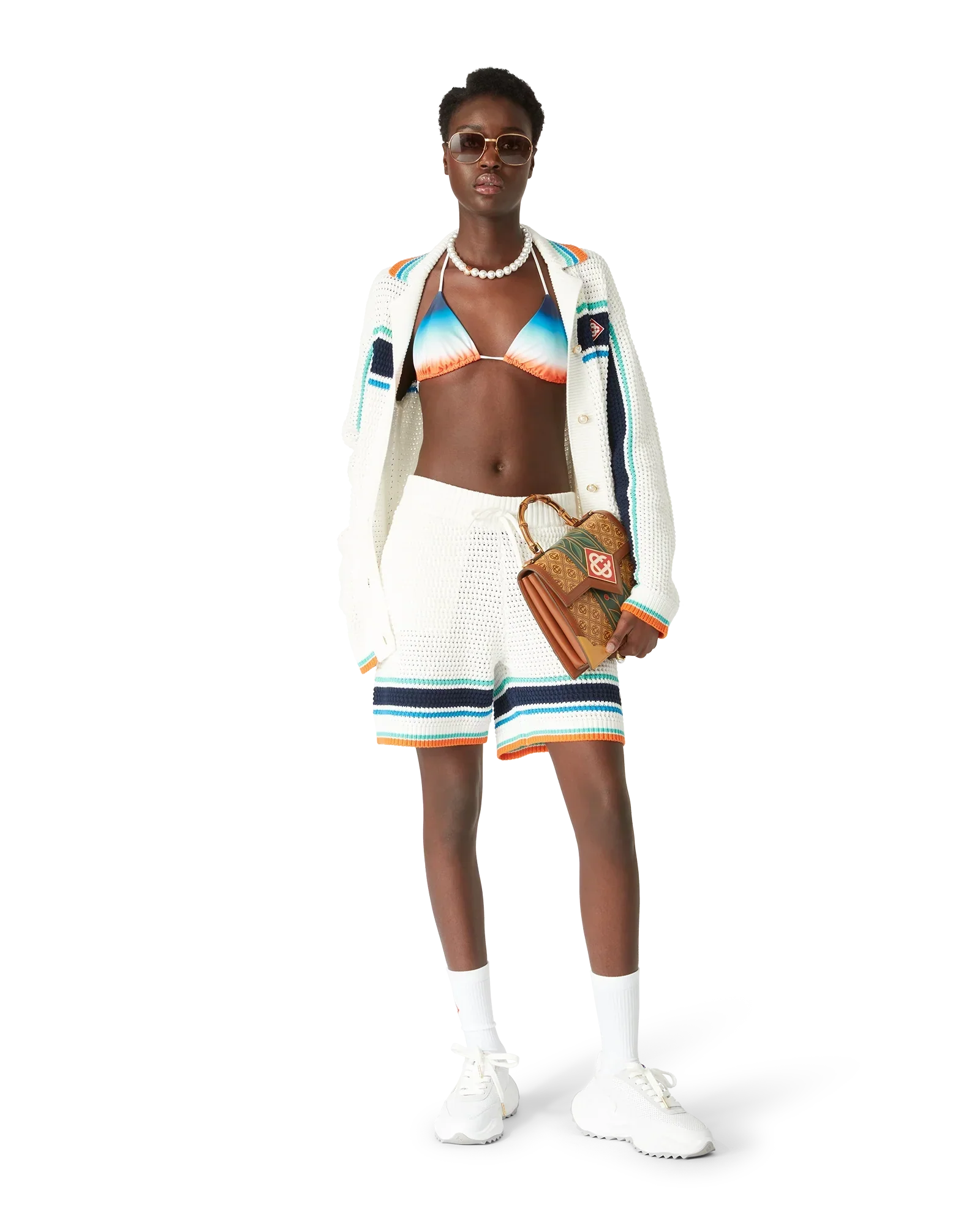 Tennis Crochet Shorts | Casablanca Paris | Image 2